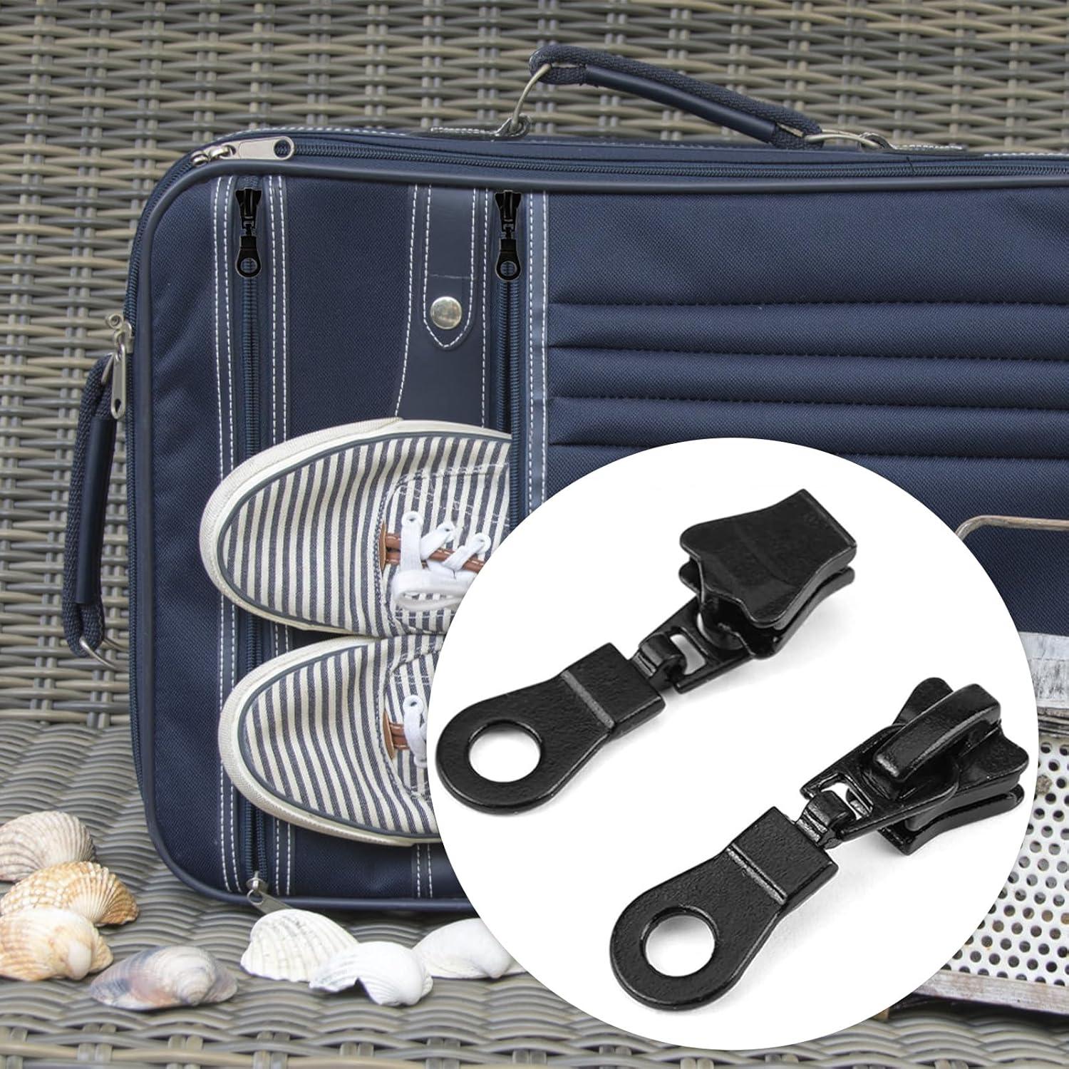 30 Piezas Tiradores de Cremallera #5 Metal Zinc Negro DIY