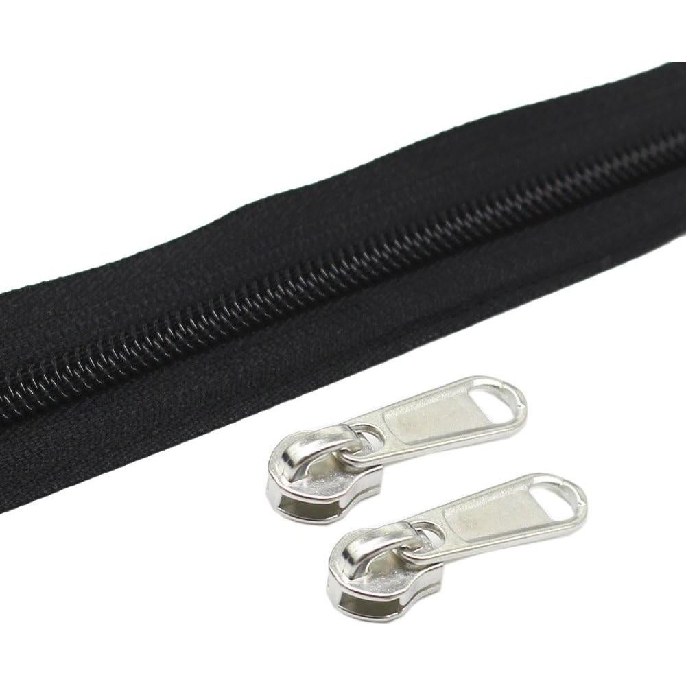 Tiradores Plateados YaHoGa 50PCS para Cremalleras Nylon #5