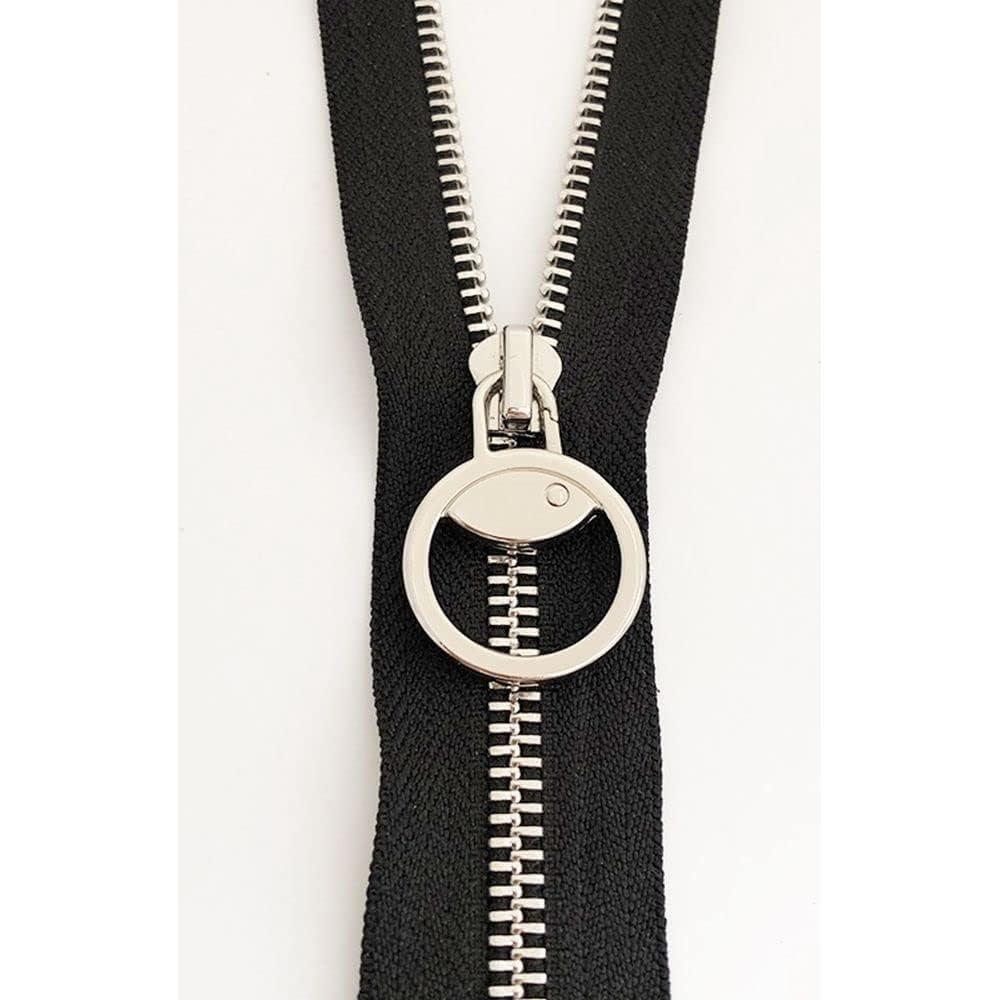 Reemplazo Tirador de Cremallera Metal HODASHI Gris 3.05cm