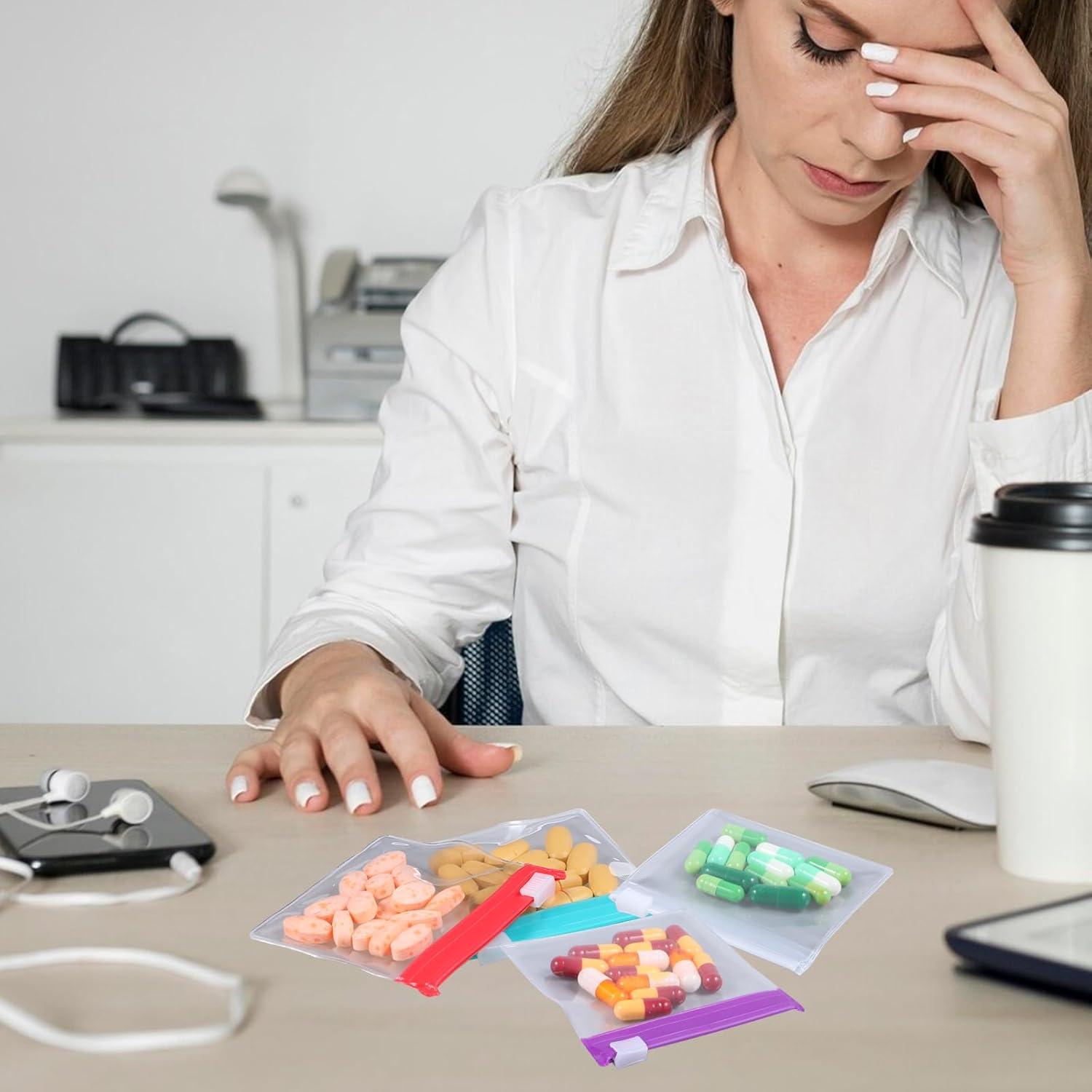 12 Bolsas de Almacenamiento Reutilizables Ptwola para Pastillas