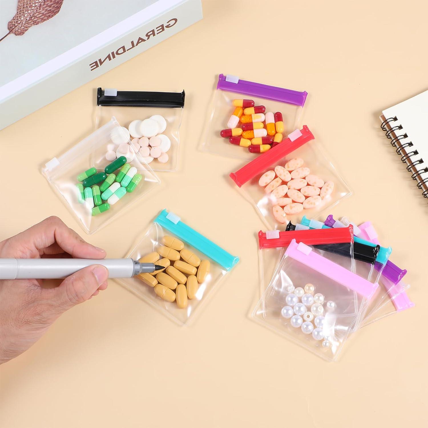 12 Bolsas de Almacenamiento Reutilizables Ptwola para Pastillas