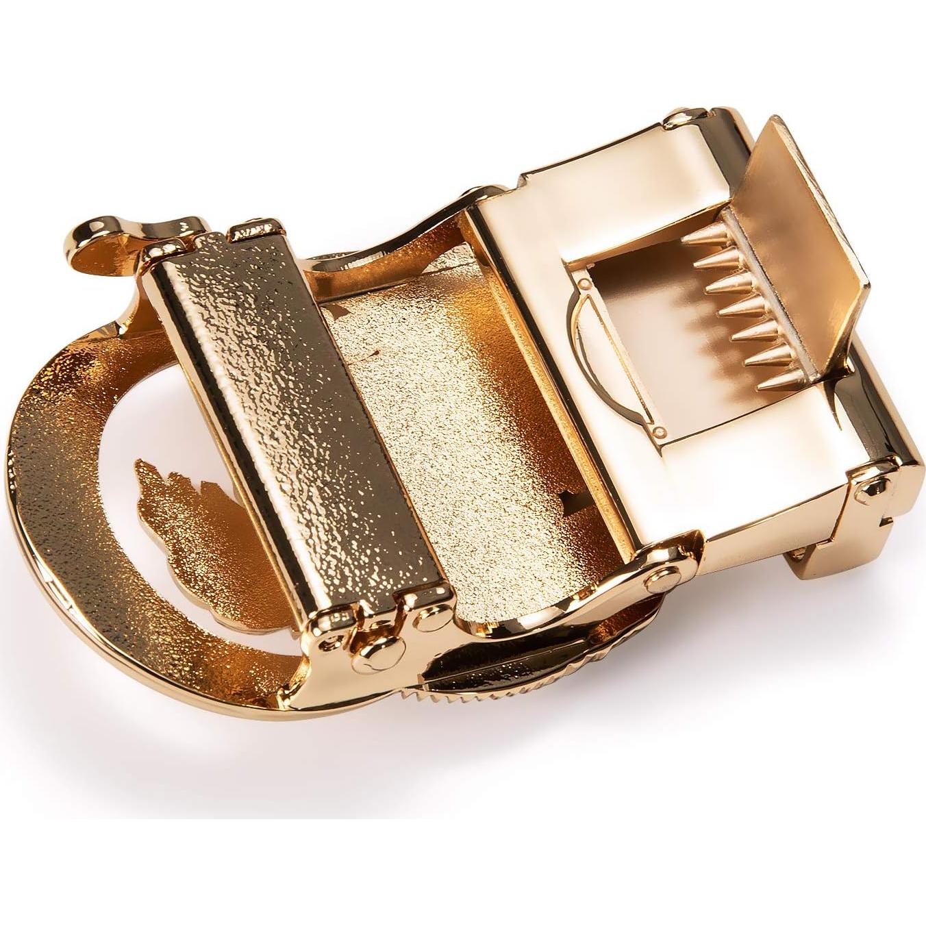 Cinturón de Ratchet Barry.Wang Cuero Genuino 2.86 cm Ajustable