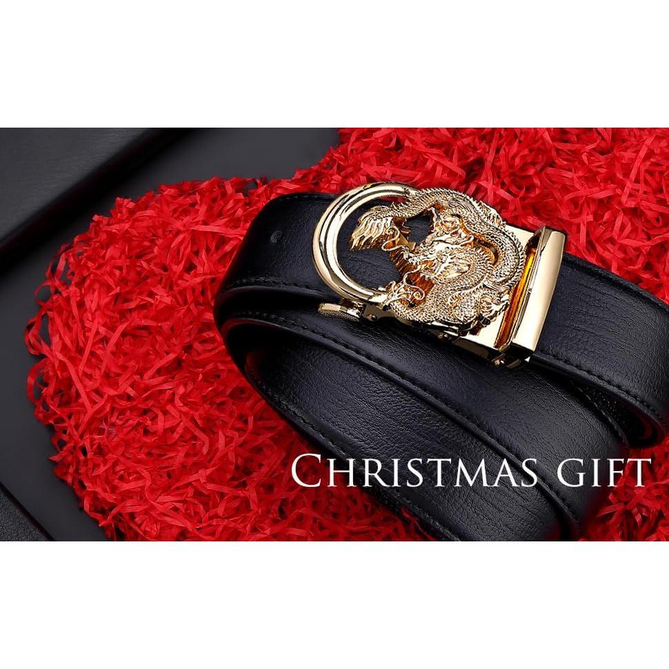 Cinturón de Ratchet Barry.Wang Cuero Genuino 2.86 cm Ajustable