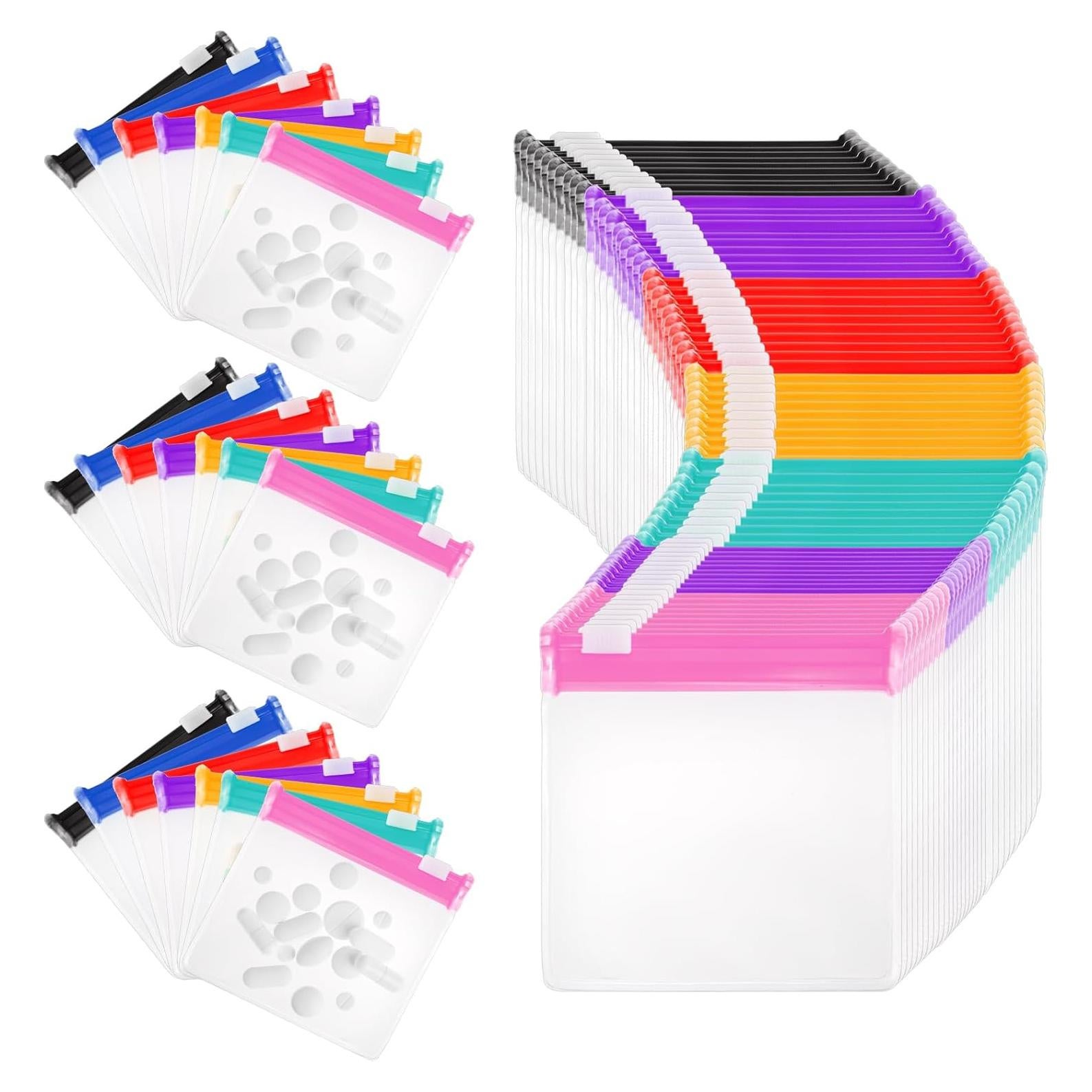 Goaste 56 Bolsas de Píldoras Reutilizables con Cierre 7.62x7.62cm