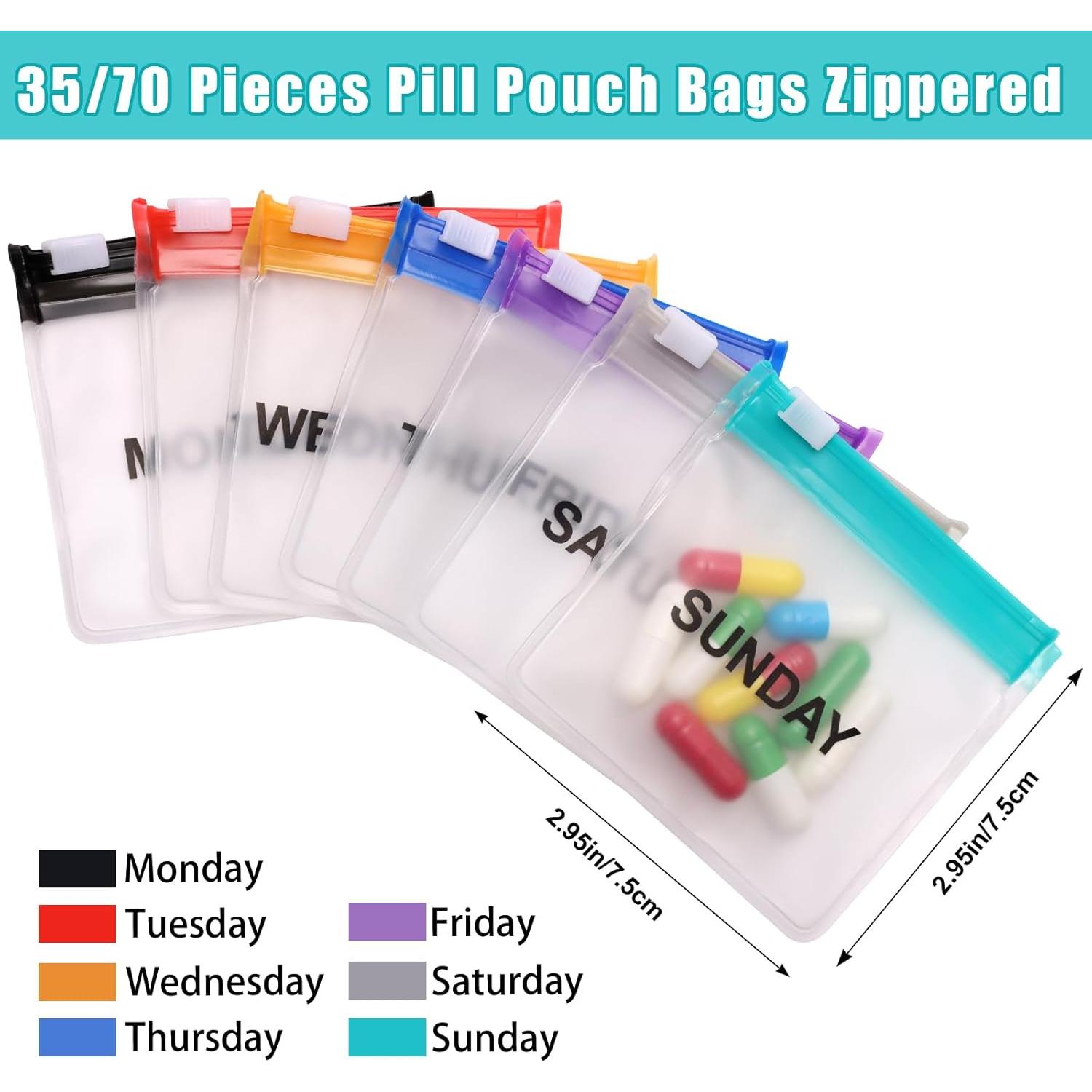 Bolsas Reutilizables para Pastillas Anglecai - 35 Unidades