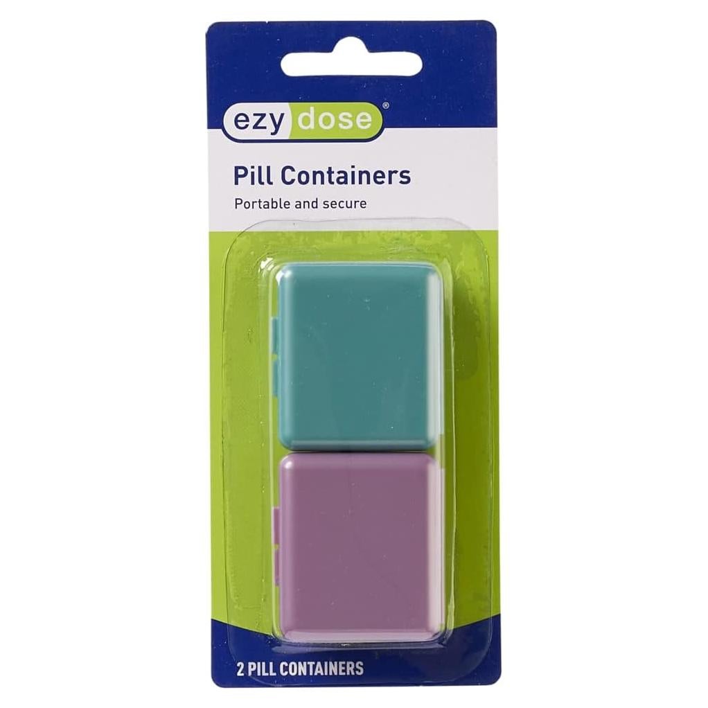 Organizador de Pastillas Ezy Dose 2-Pack Portátil Libre BPA