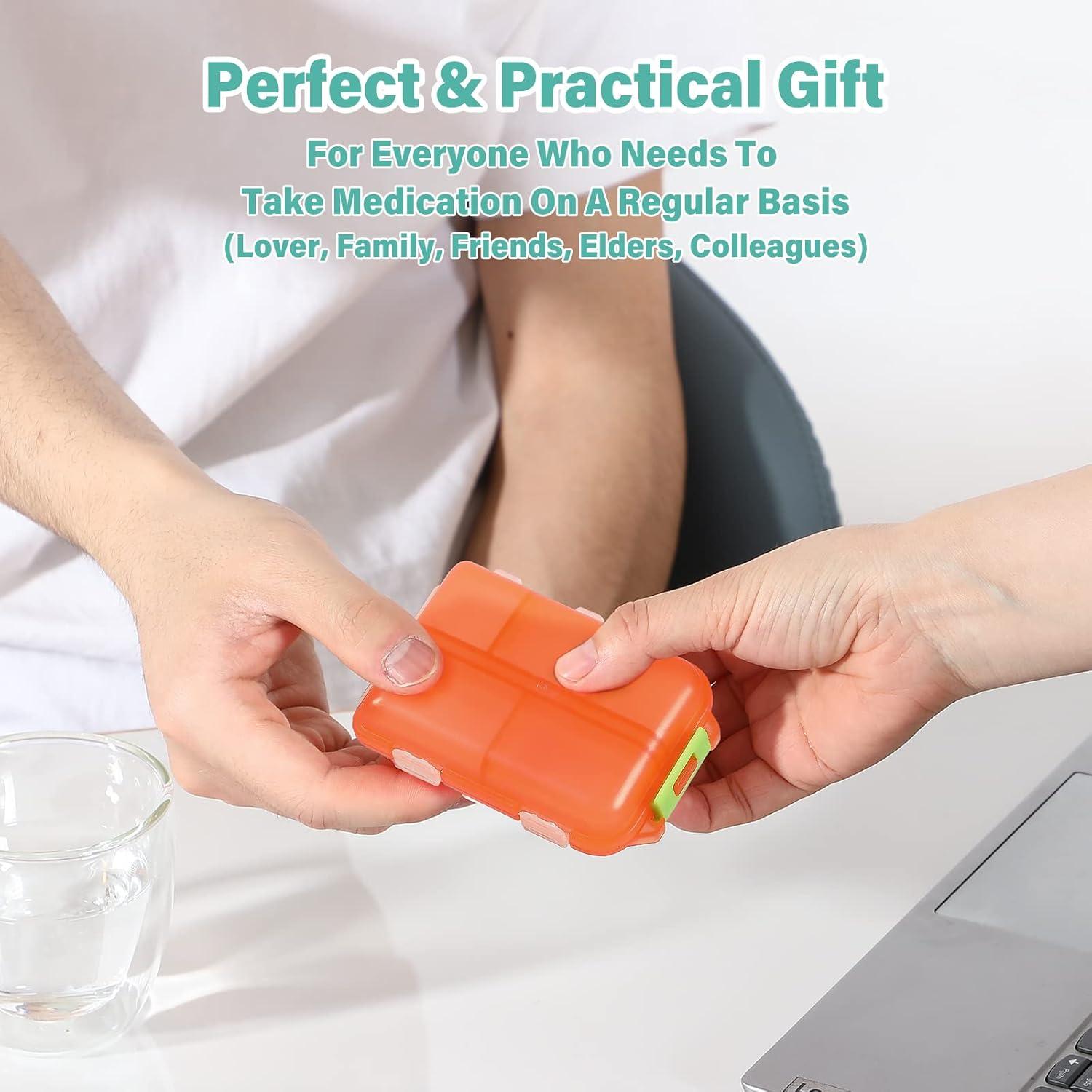 Organizador de Pastillas VITEVER Rosa 10 Compartimentos Bolsa