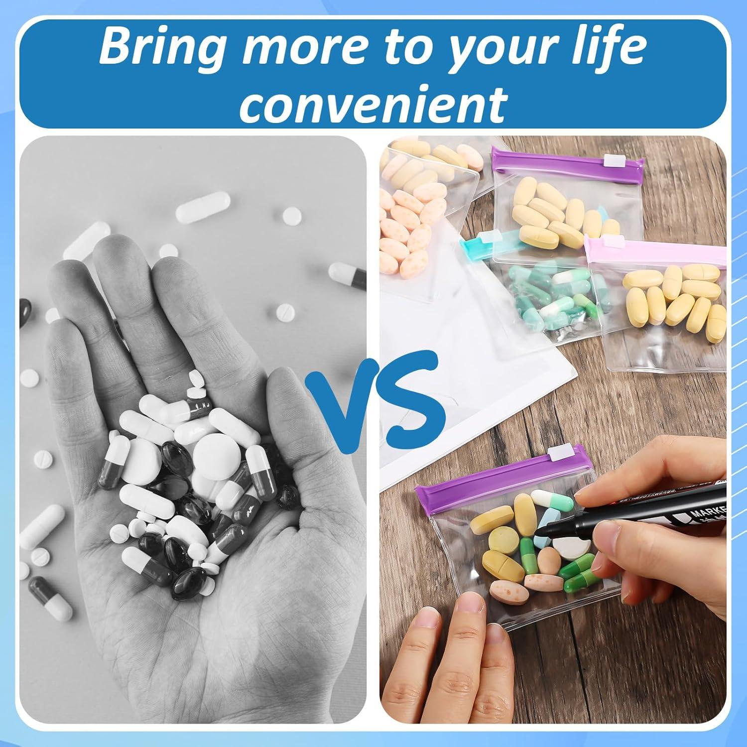 12 Bolsas Reutilizables para Pastillas Teaaha con Cierre Deslizante