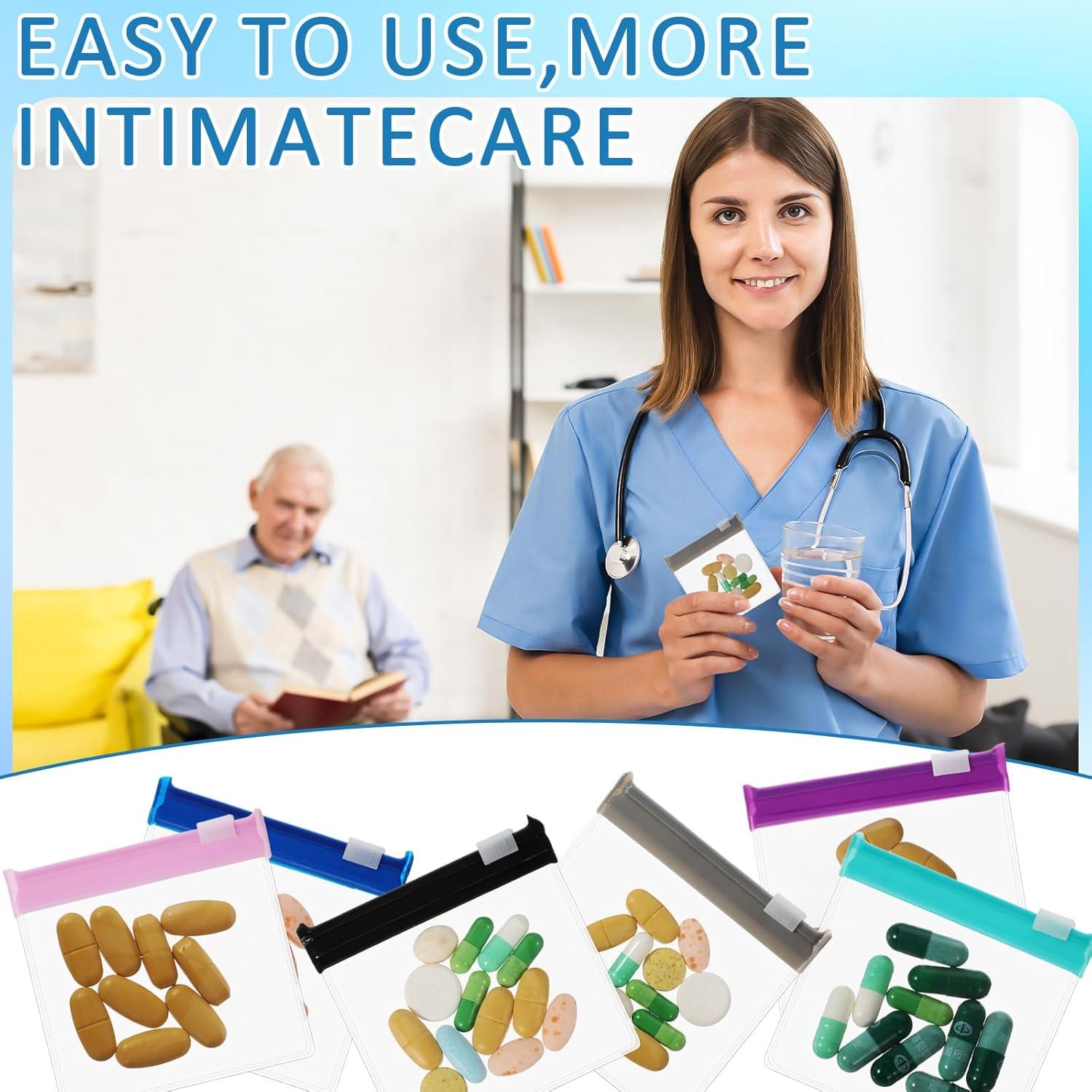 12 Bolsas Reutilizables para Pastillas Teaaha con Cierre Deslizante