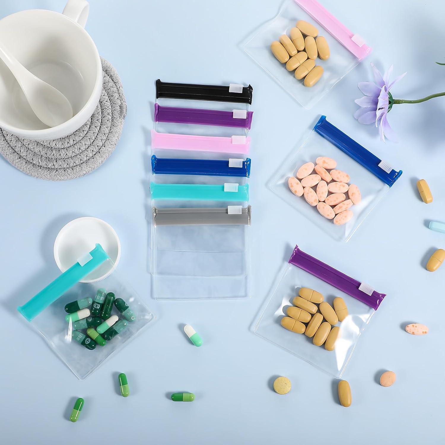 12 Bolsas Reutilizables para Pastillas Teaaha con Cierre Deslizante