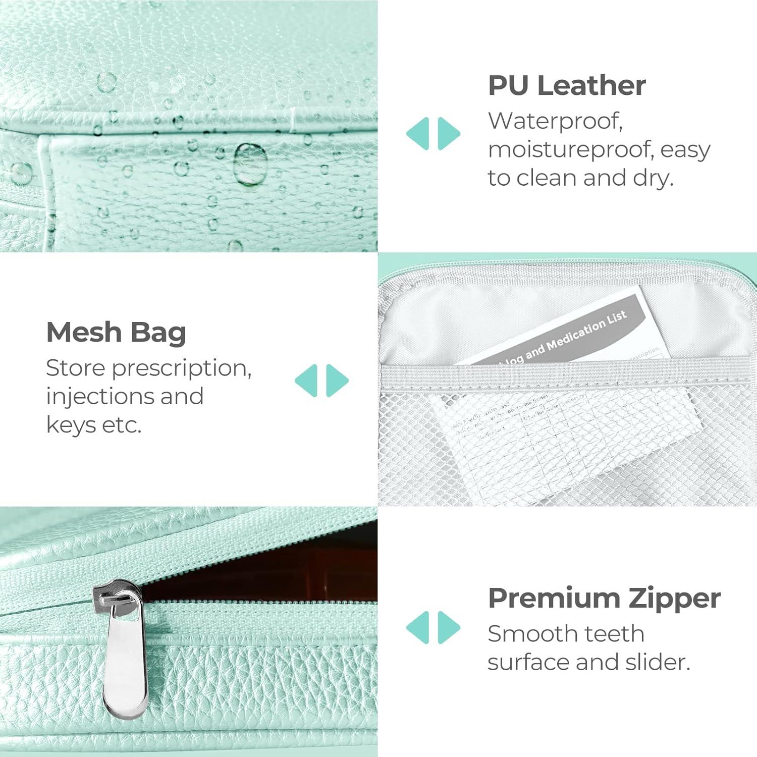 Organizador de Pastillas AMOOS 3 Veces al Día Azul Cian