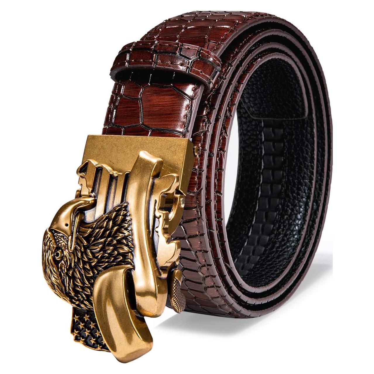 Cinturón de Ratchet Barry.Wang para Hombres Cuero 2.86cm