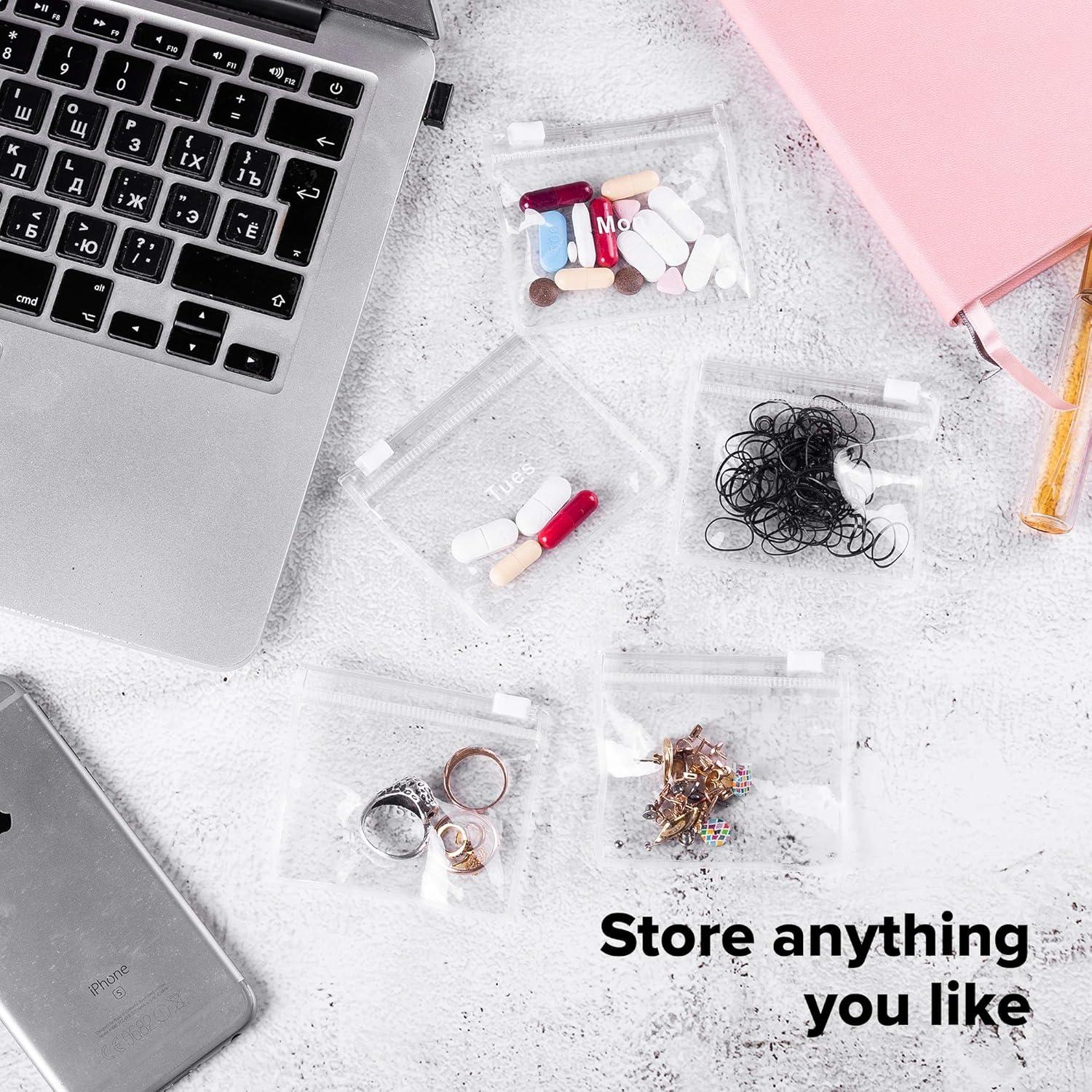 Bolsas de pastillas reutilizables TeloTravel 14 unidades 7.62x6.99 cm