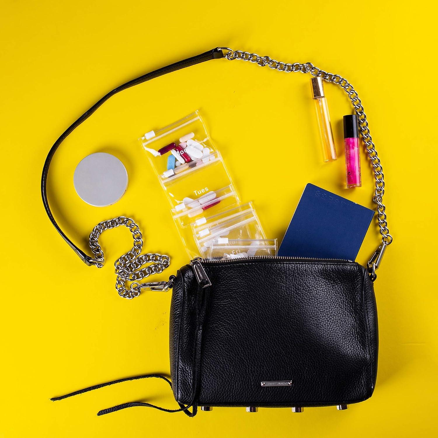 Bolsas de pastillas reutilizables TeloTravel 14 unidades 7.62x6.99 cm