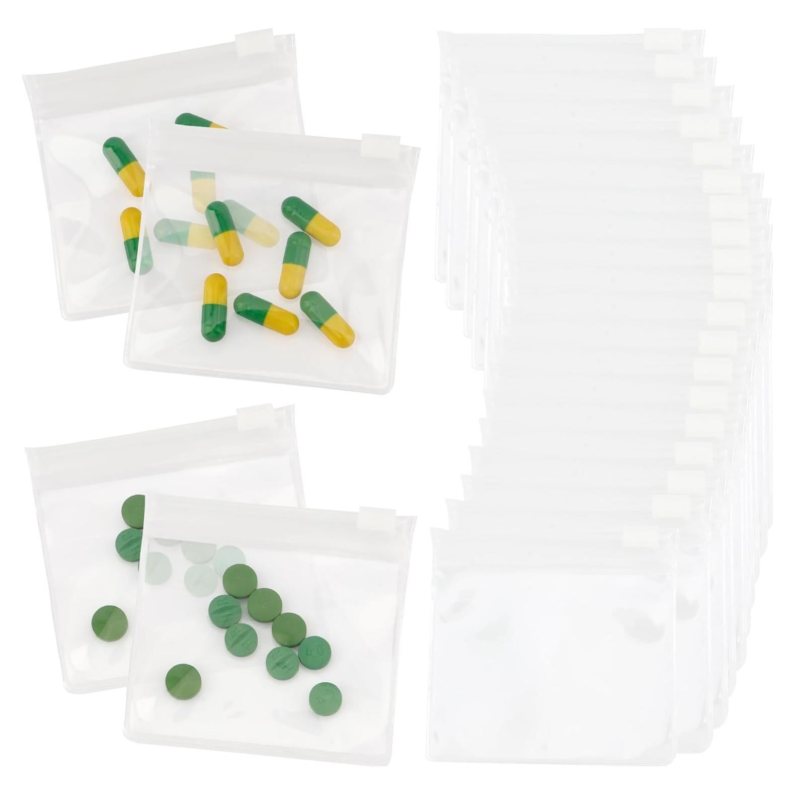 Bolsas para Medicamentos Reutilizables UnslQonds 24 PCS Transparente