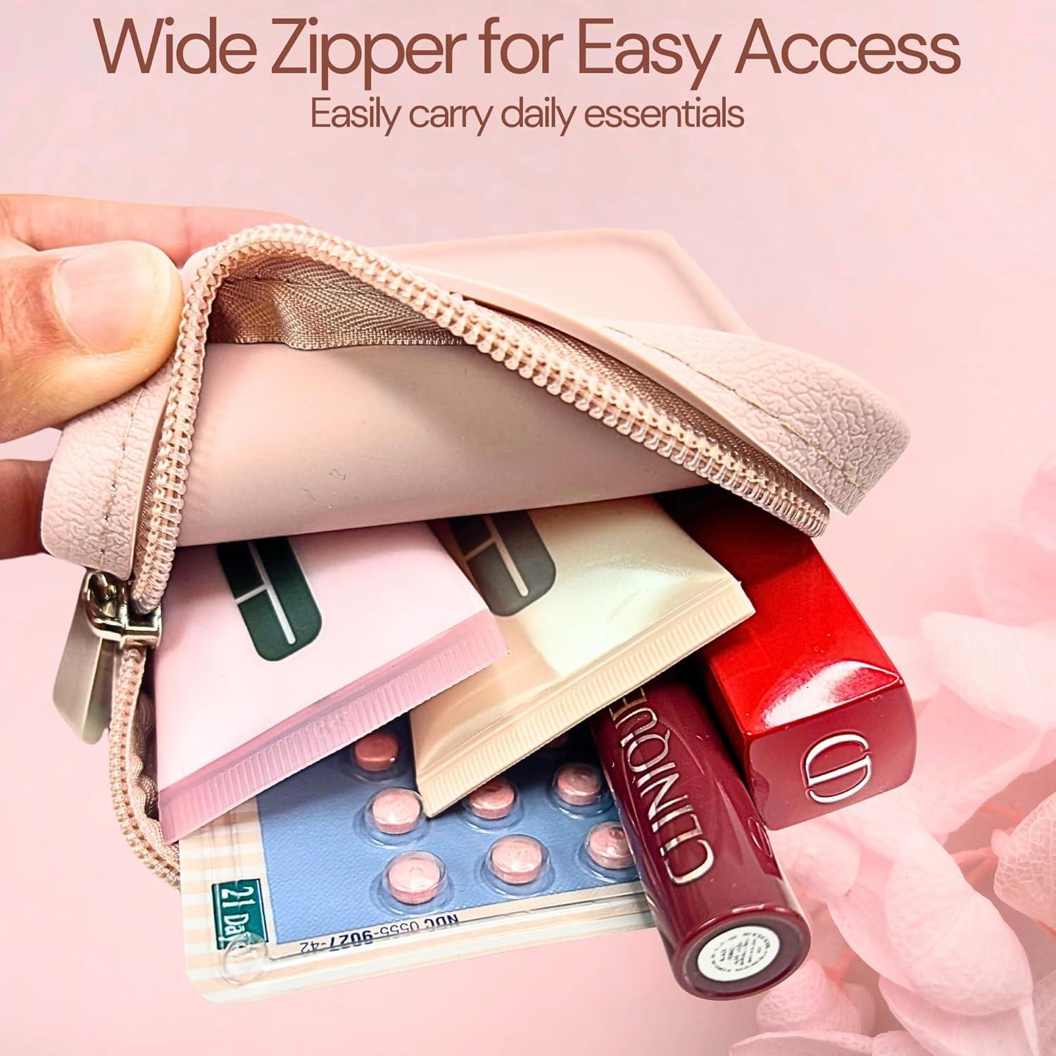 Estuche Organizador de Pastillas Rosa Doselle 4 Compartimentos