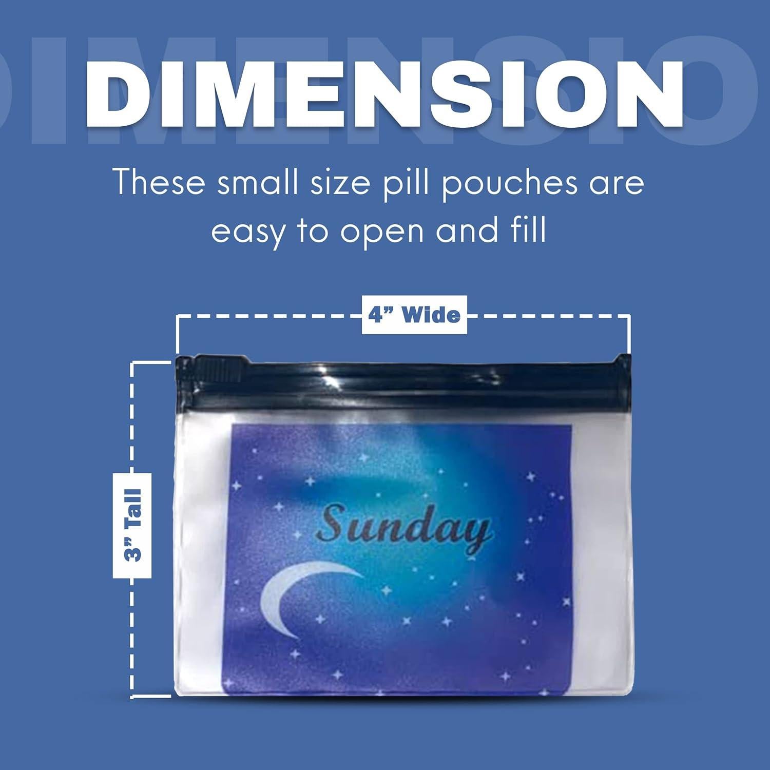 Bolsitas de Pastillas Reutilizables My Pill Purse 7 Días