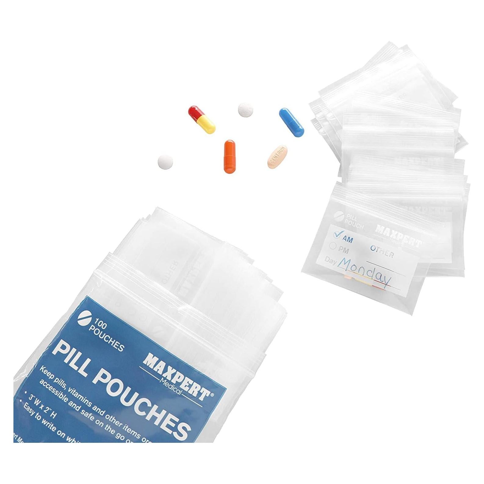 Bolsas para Pastillas Maxpert Medical - 200 Unidades 7.6x5.1cm