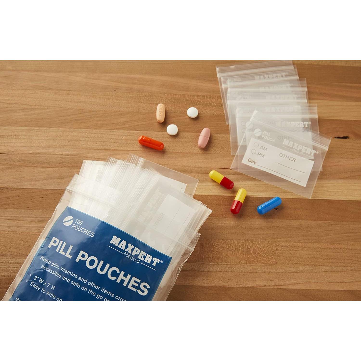 Bolsas para Pastillas Maxpert Medical - 200 Unidades 7.6x5.1cm