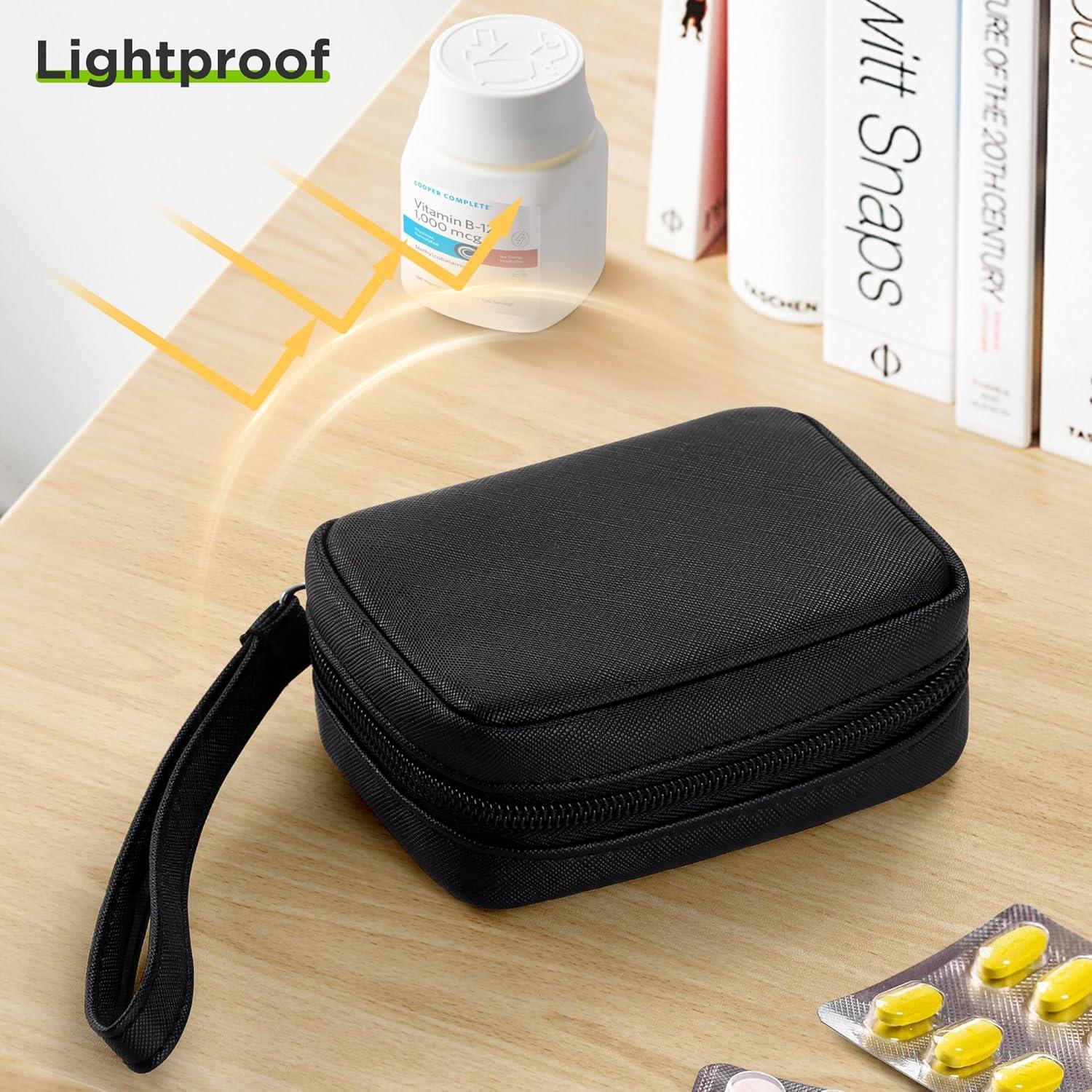 Organizador de Pastillas Zannaki Negro con 2 Cajas Removibles