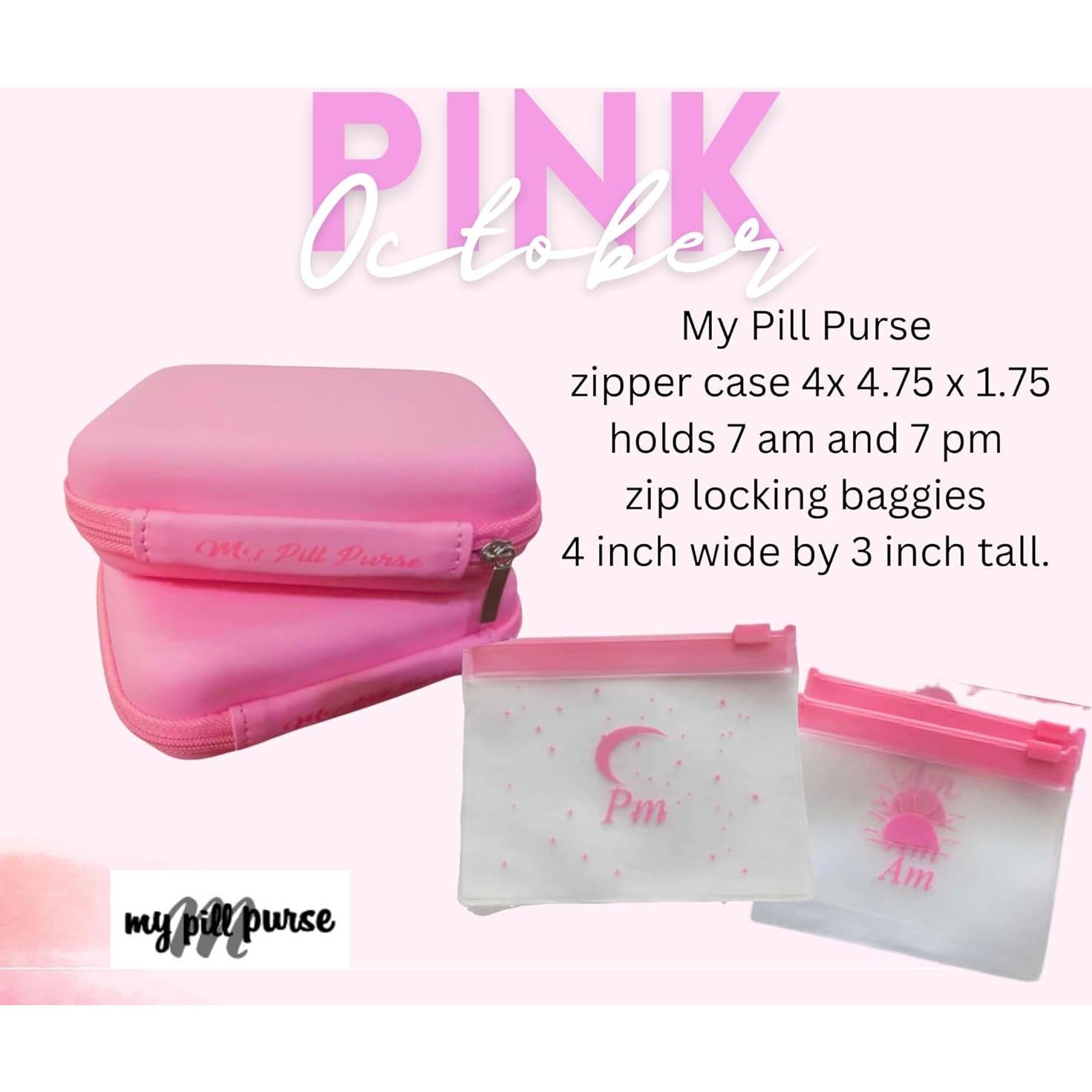 Billetera de Pastillas Rosa HomeBeautyGarden AM PM 7 Días