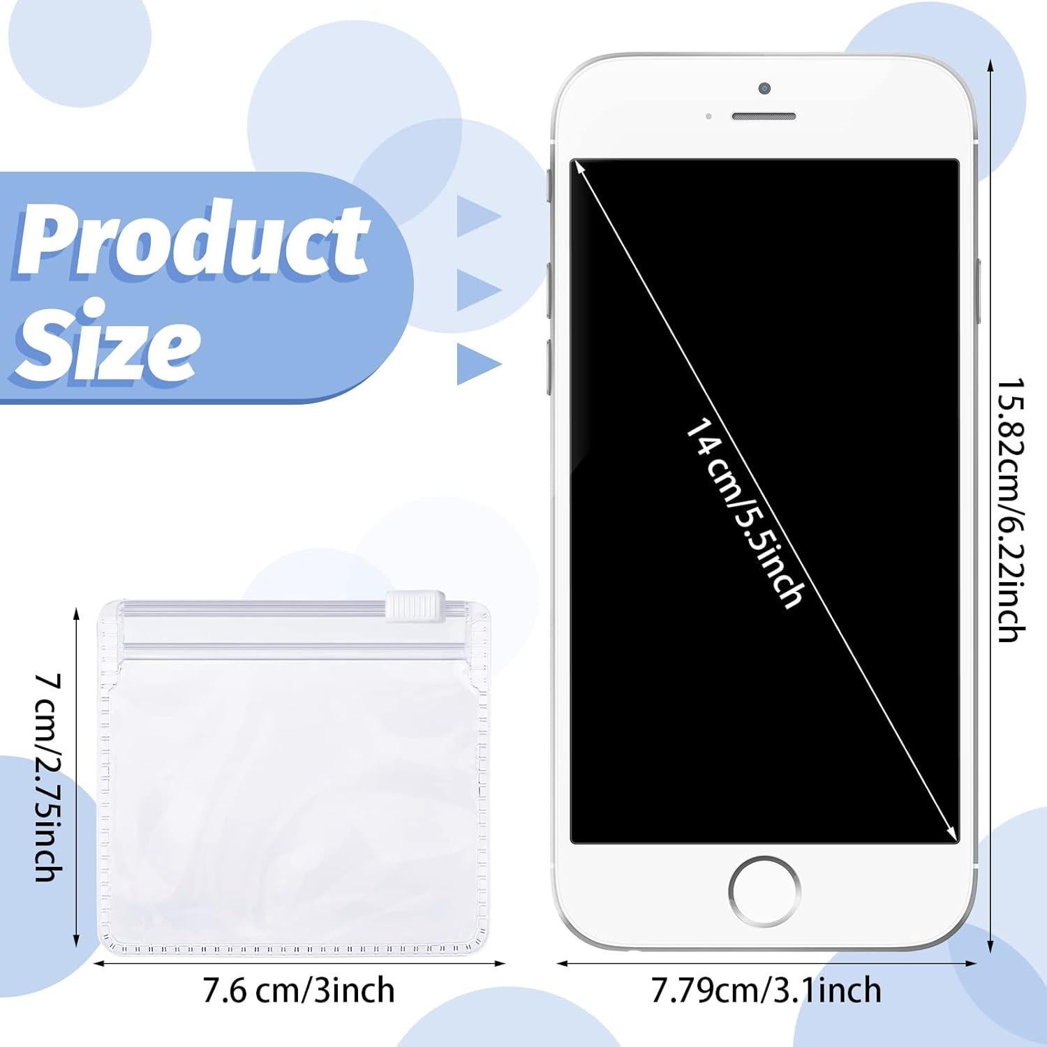 Conjunto de 24 Bolsas Reutilizables Nuanchu 7x7.6cm para Medicamentos