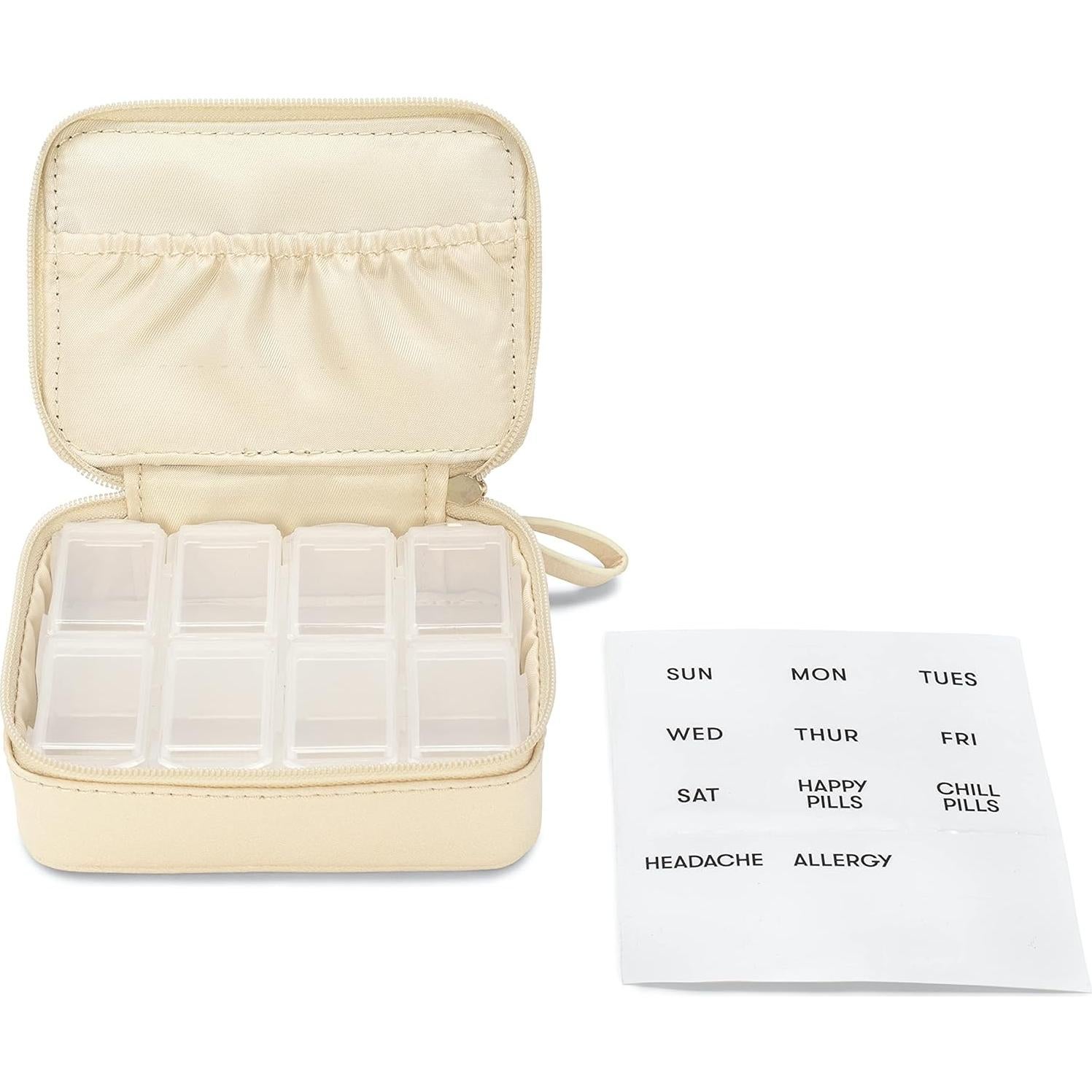 Organizador de Pastillas de Viaje ban.do con Estuche 8 Compartimentos