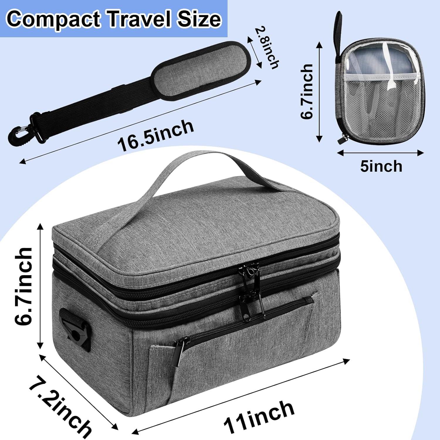 Estuche Organizador de Medicamentos Tesuko Doble Capa 28x18cm