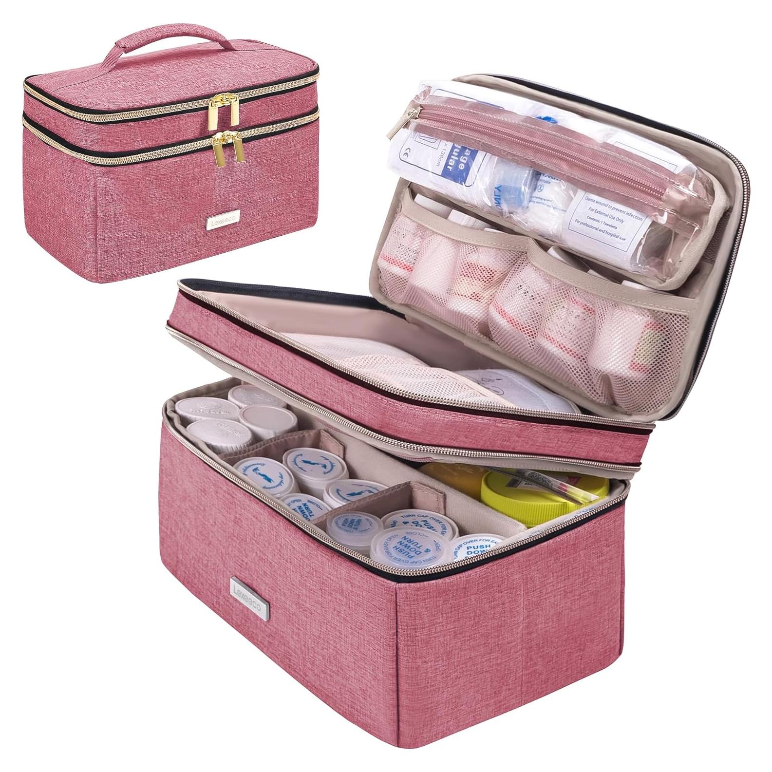 Bolsa de Almacenamiento de Medicamentos Lexeeco Roja 29x20.5 cm