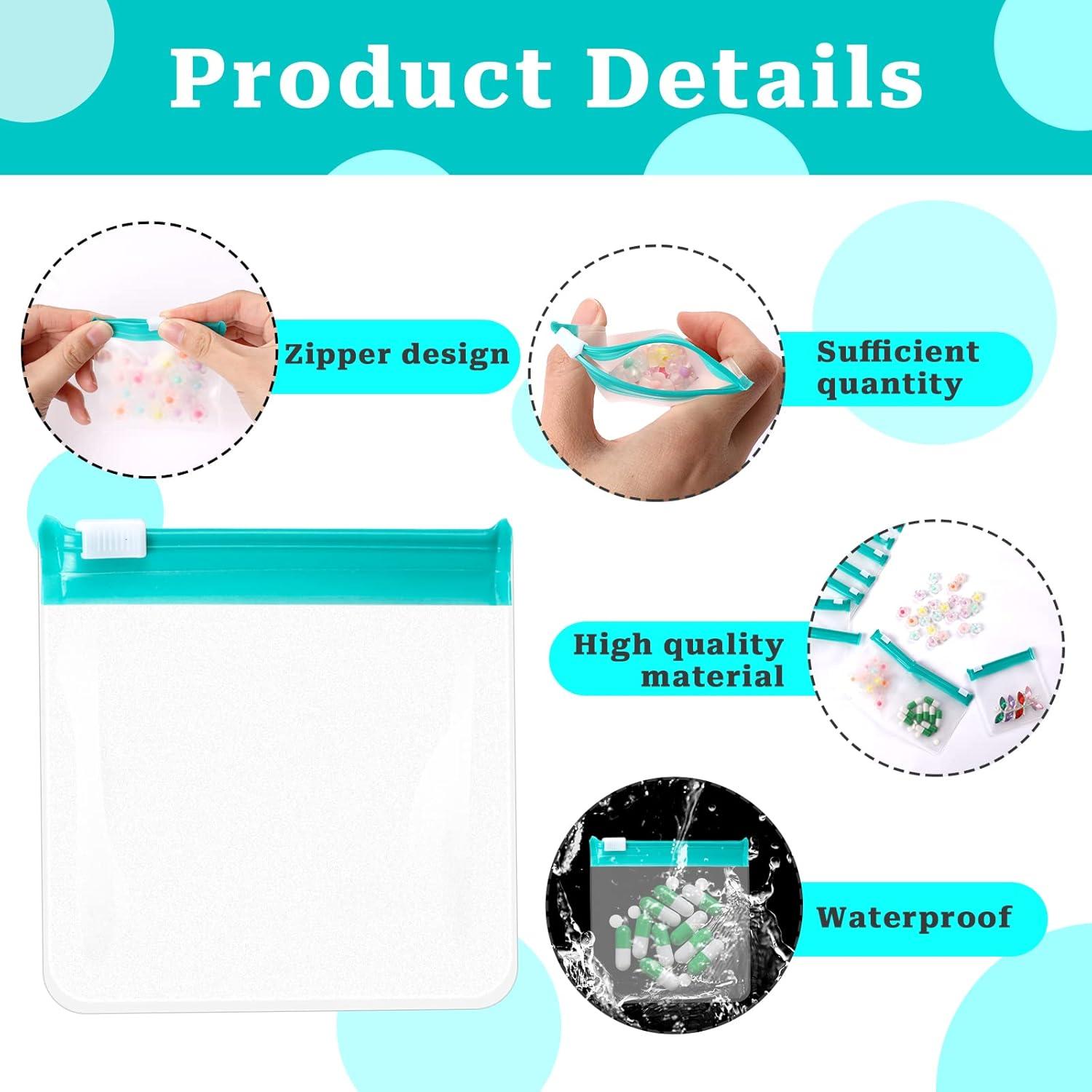 24 Bolsas de Pastillas Reutilizables Sliverdew Azul 7.5x7.5cm