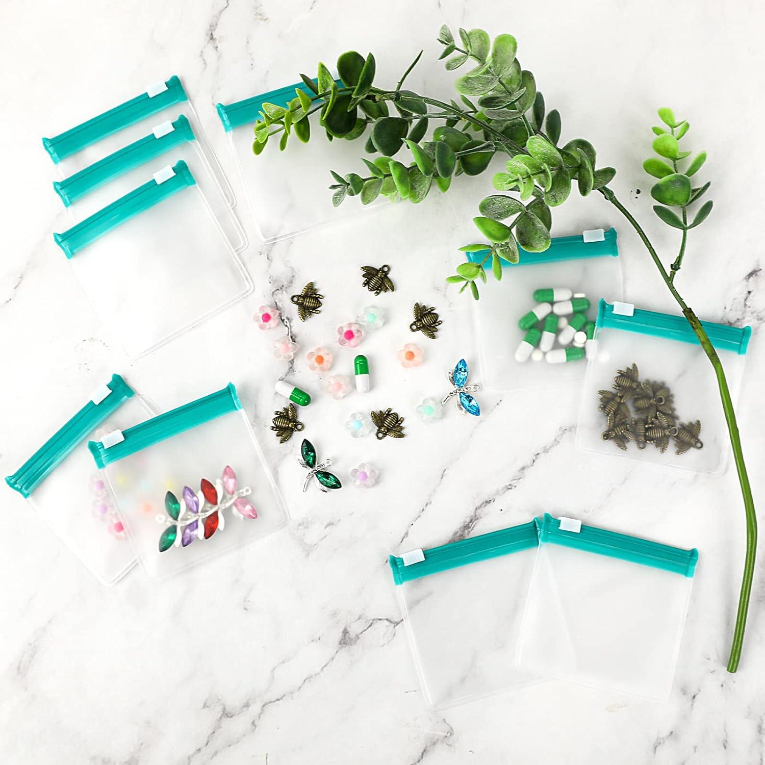 24 Bolsas de Pastillas Reutilizables Sliverdew Azul 7.5x7.5cm