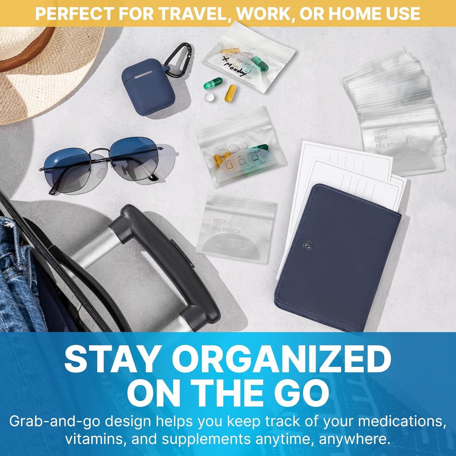 Bolsas de Pouch para Pastillas MEDca - 600 Unidades 7.6x6.9cm