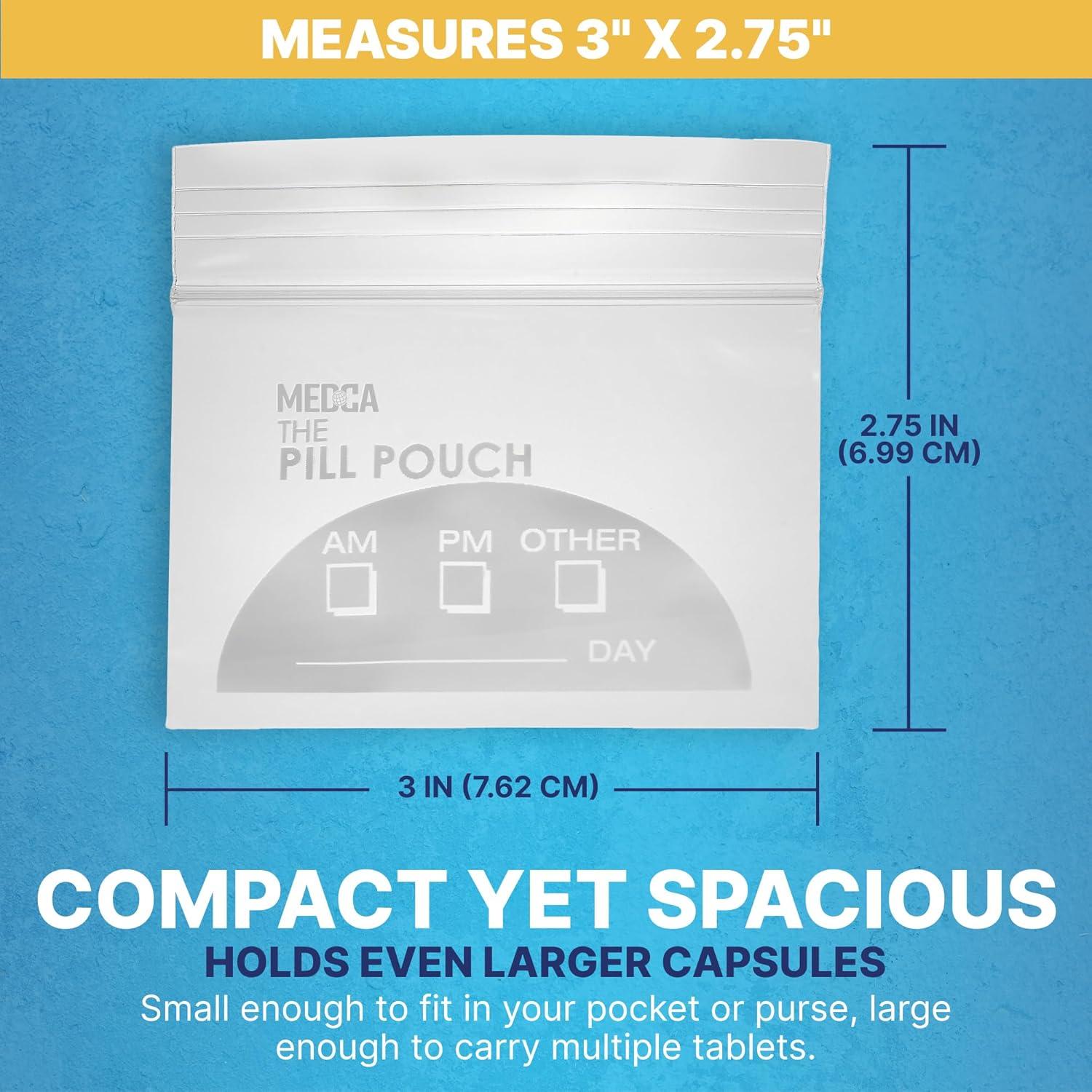 Bolsas de Pouch para Pastillas MEDca - 600 Unidades 7.6x6.9cm