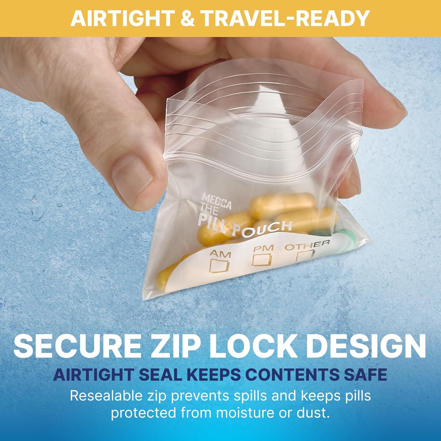 Bolsas de Pouch para Pastillas MEDca - 600 Unidades 7.6x6.9cm