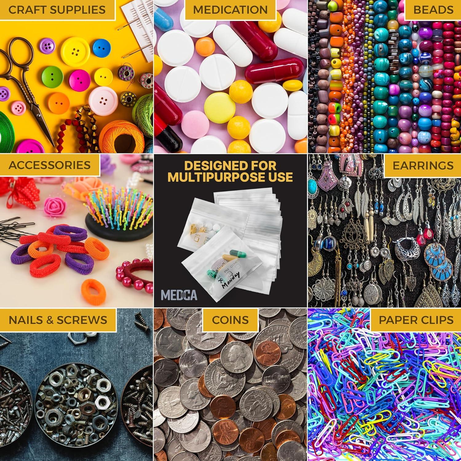 Bolsas de Pouch para Pastillas MEDca - 600 Unidades 7.6x6.9cm