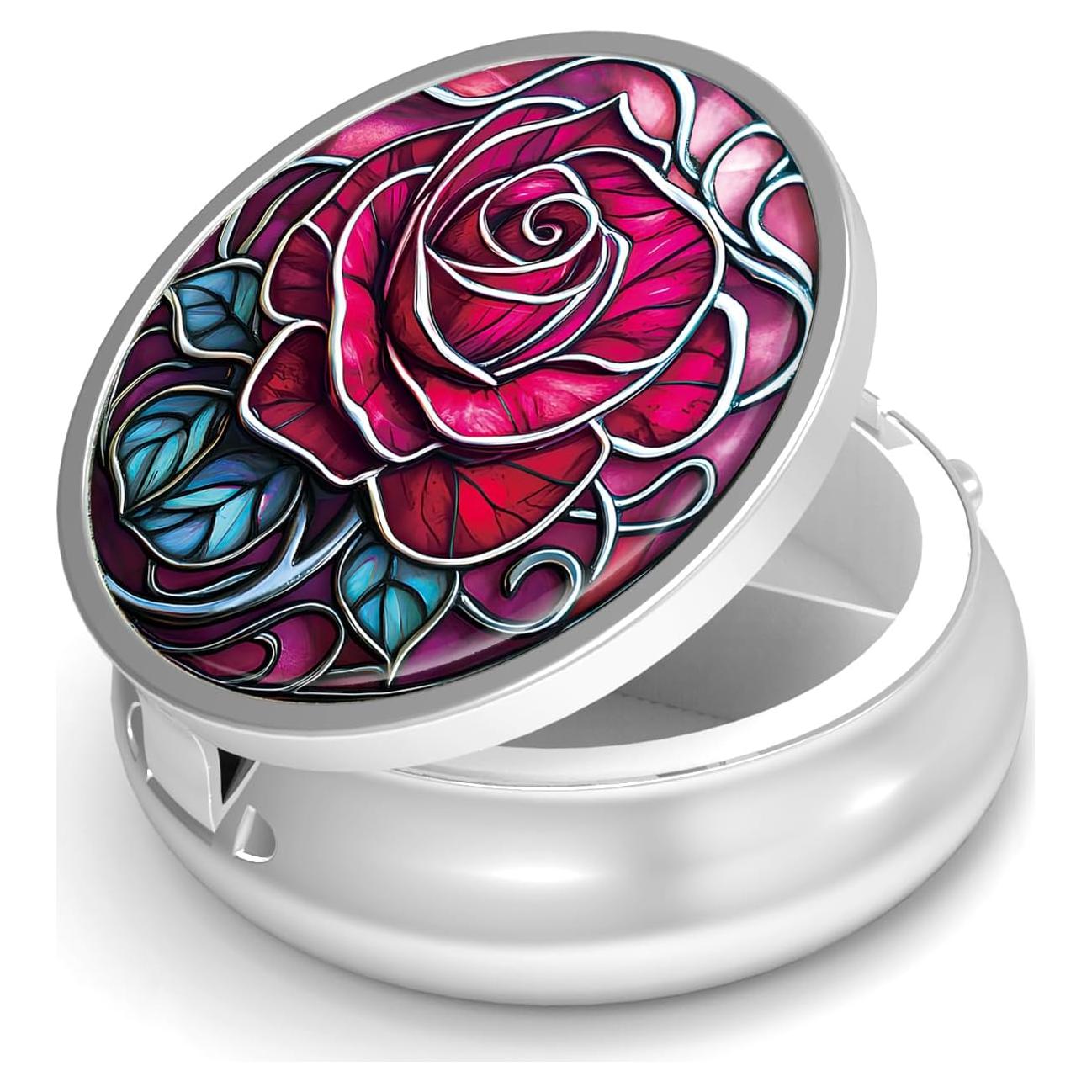 Caja de Pastillas VANCANYOHO Rosa 3 Compartimentos 5.08 cm