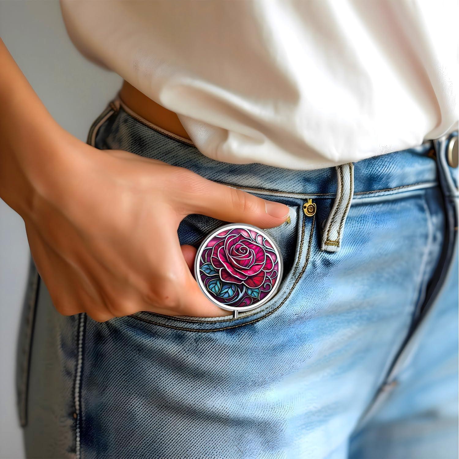 Caja de Pastillas VANCANYOHO Rosa 3 Compartimentos 5.08 cm