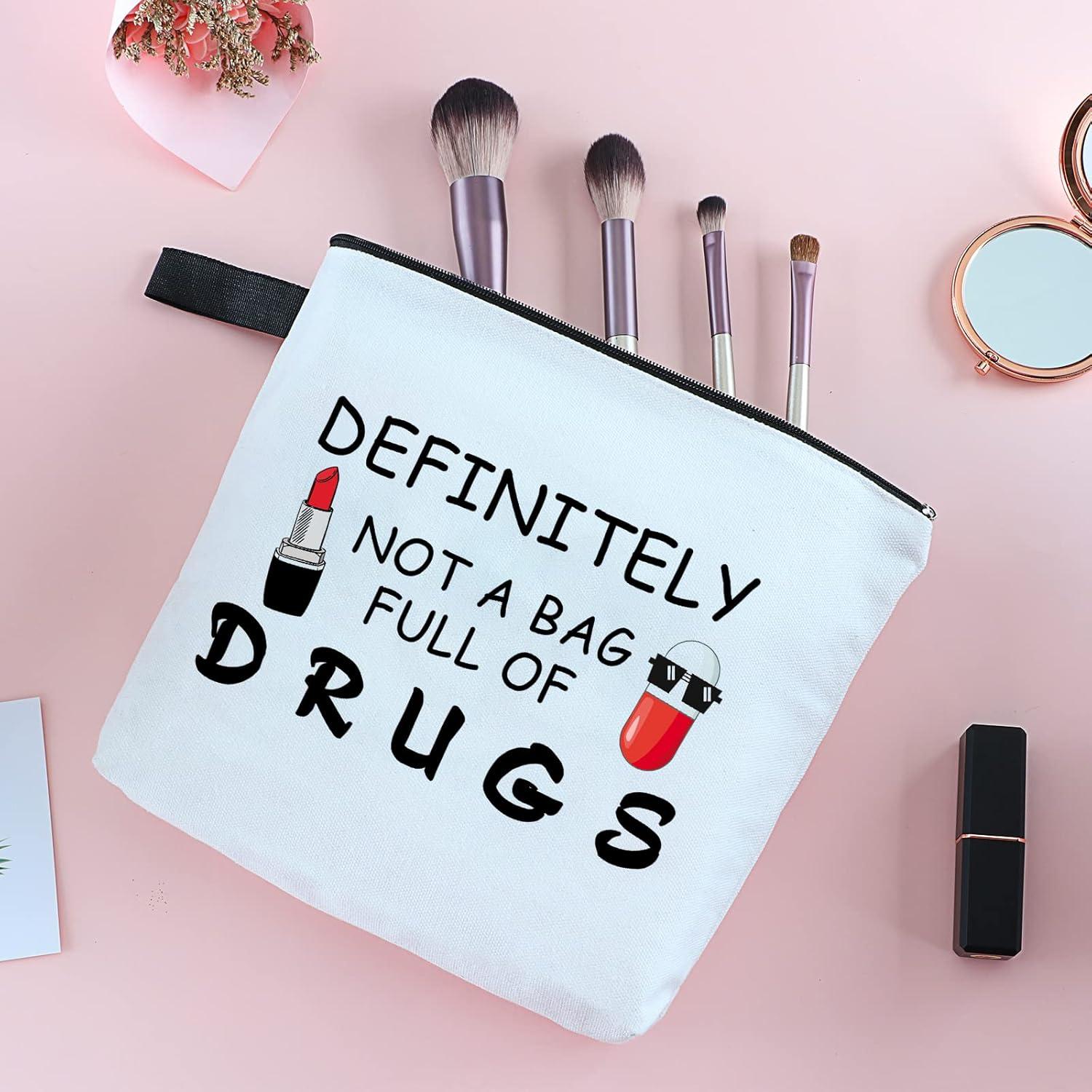 Bolsa Cosmética Divertida Yishuliwu 24.1x19.1cm Regalo Especial