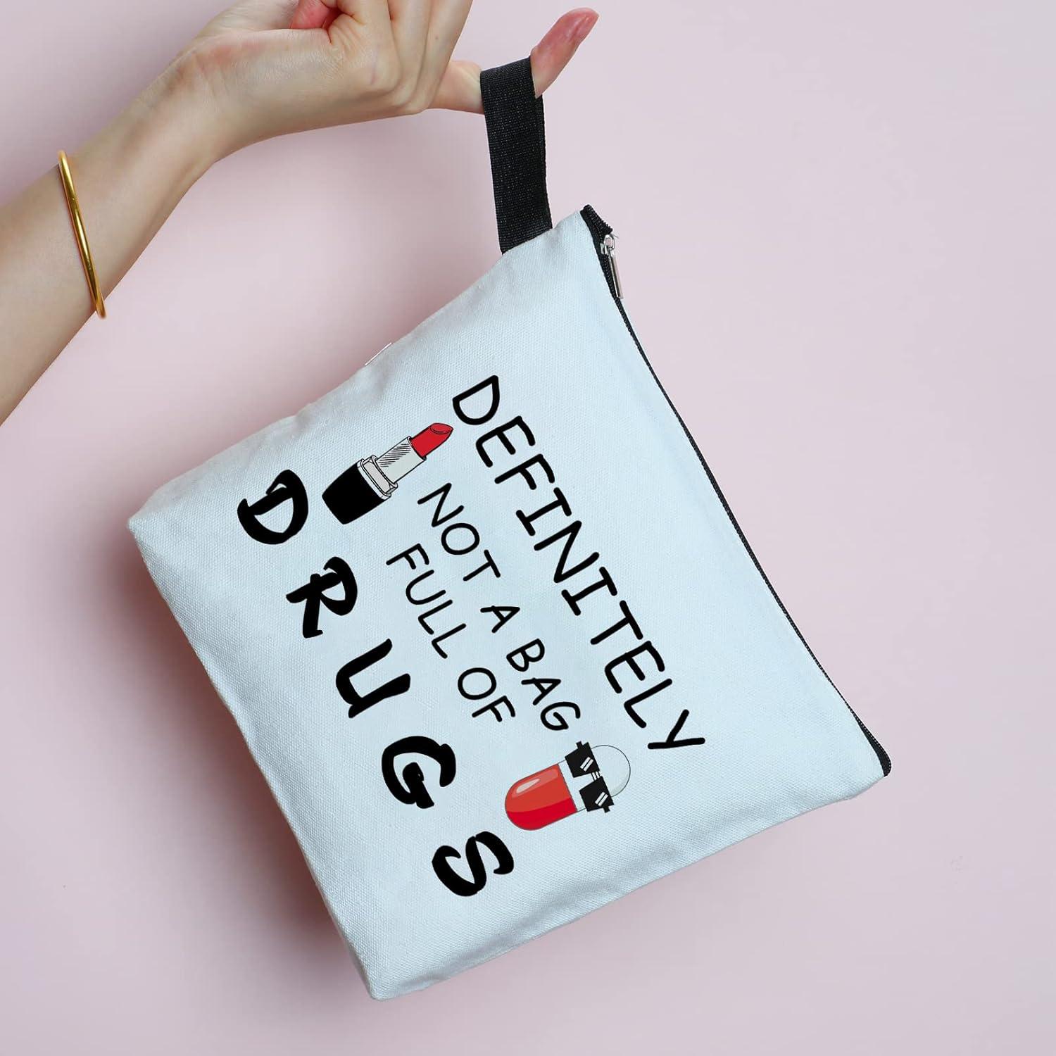 Bolsa Cosmética Divertida Yishuliwu 24.1x19.1cm Regalo Especial