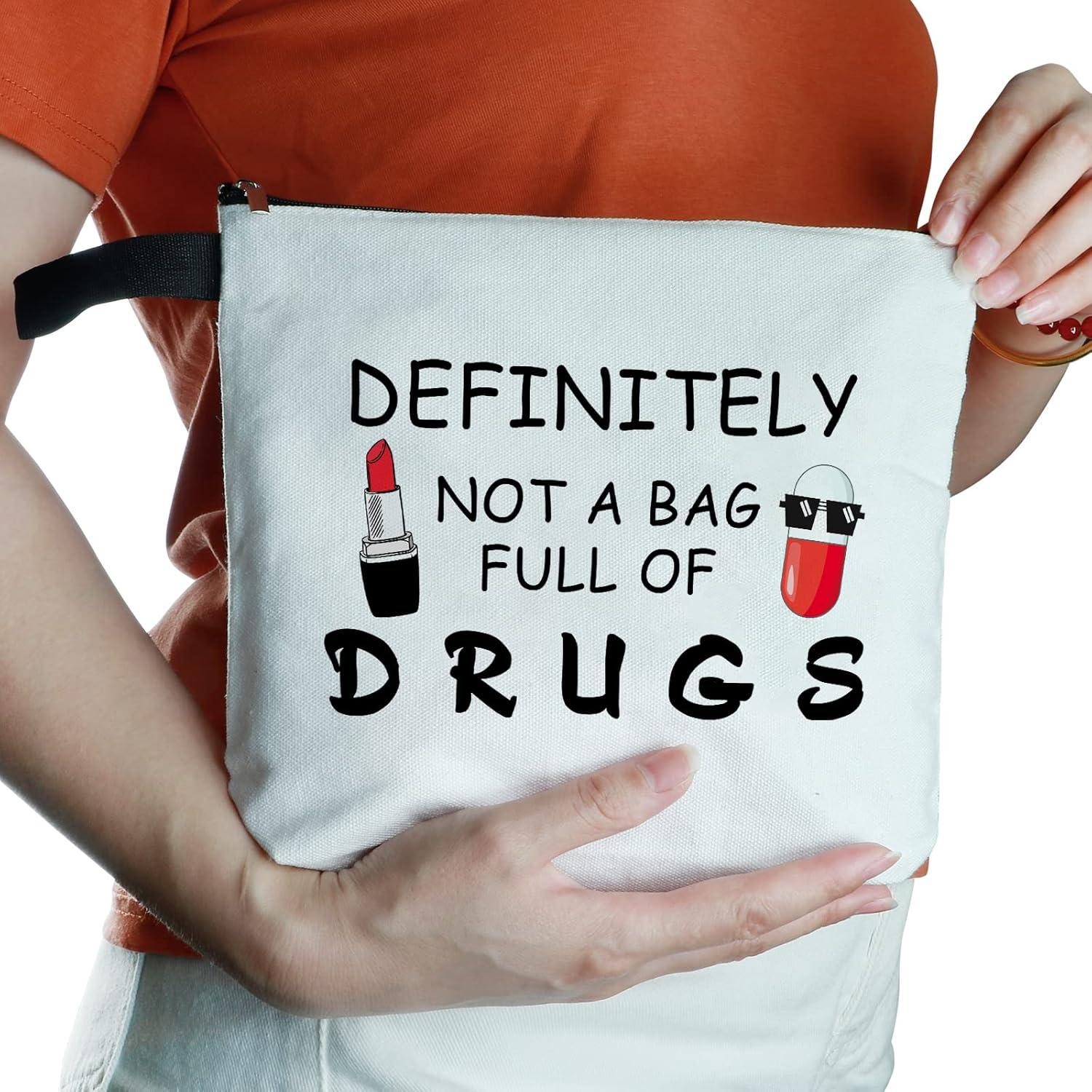 Bolsa Cosmética Divertida Yishuliwu 24.1x19.1cm Regalo Especial