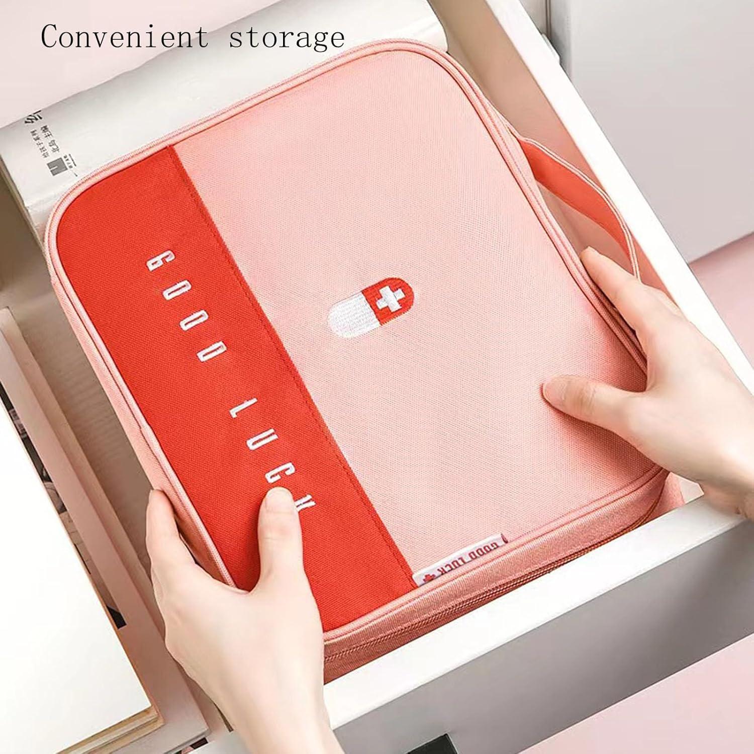 Bolsa Organizadora de Medicamentos VIVIDSTARRY Rosa 24.6x19.8cm