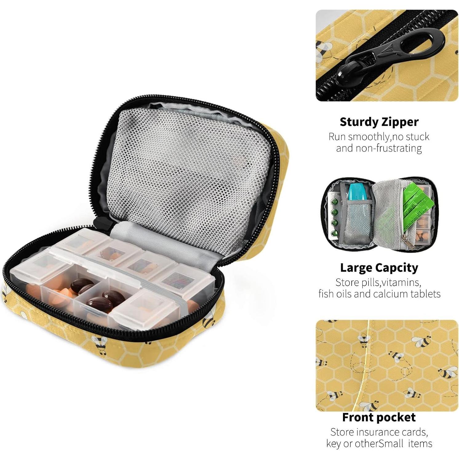 Organizador de Pastillas Armanity 7 Días Portátil 11.68x7.99cm