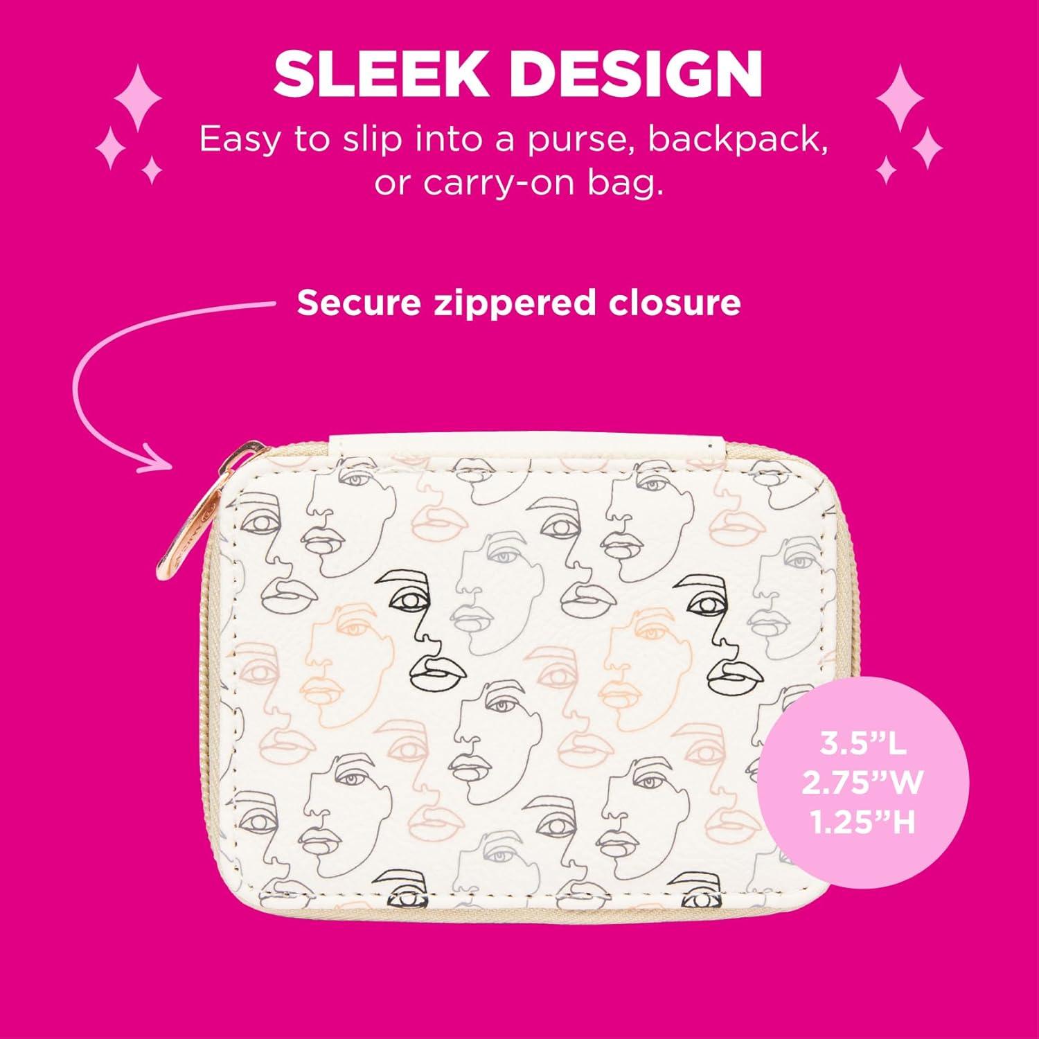 Funda para Pastillas Miamica Beige con Organizador Removible 8 Días