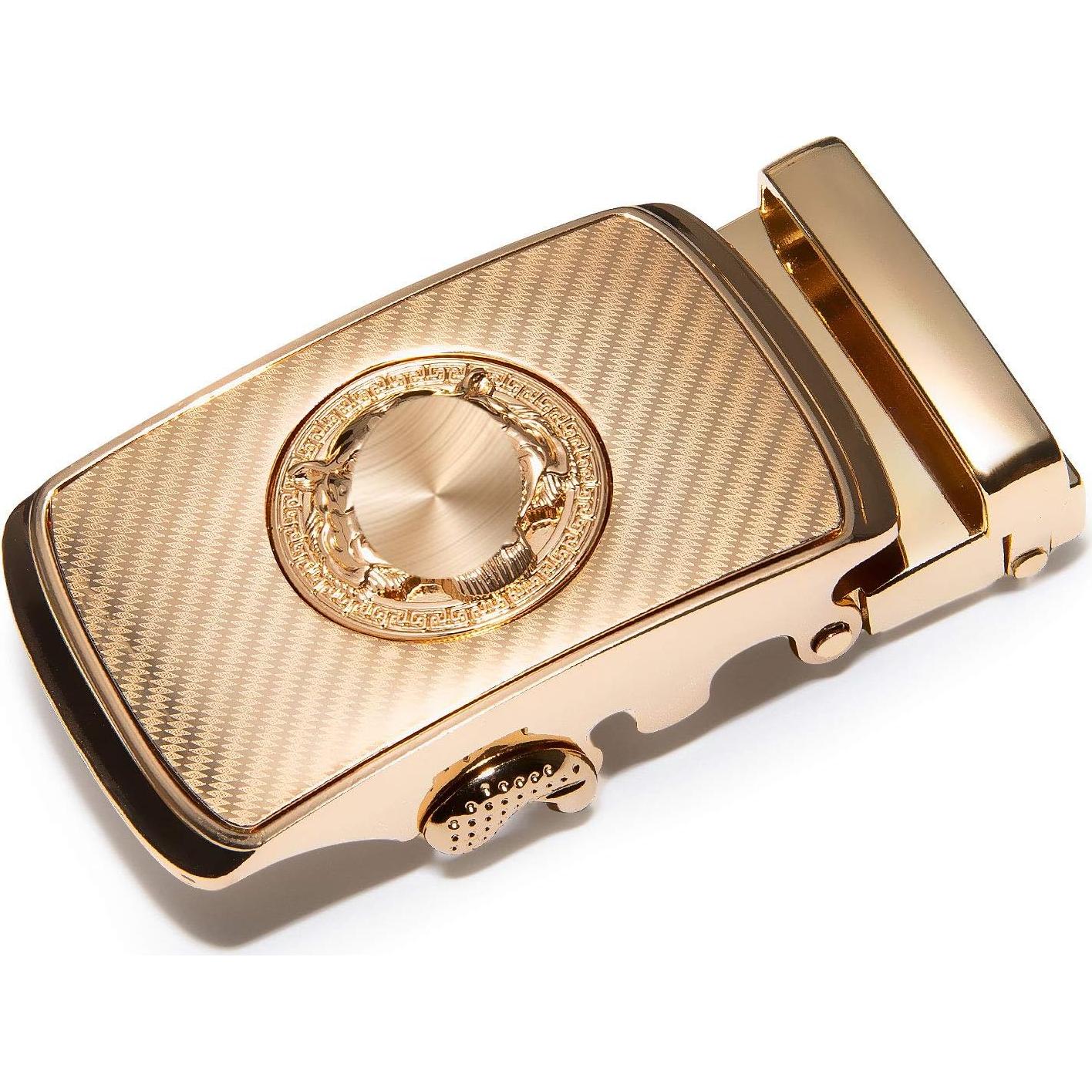 Cinturón Ratchet Barry.Wang Cuero Genuino 2.86cm Ajustable