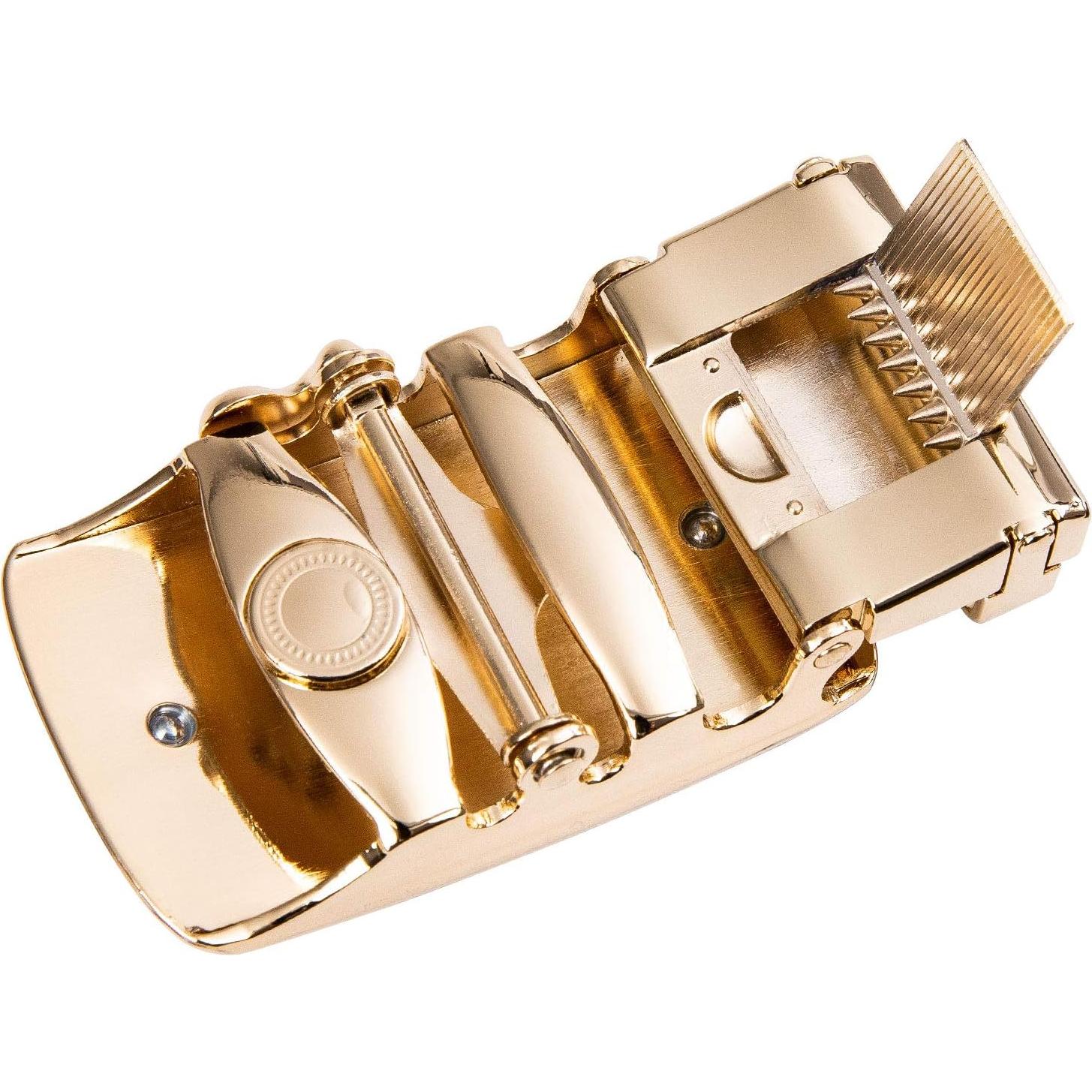 Cinturón Ratchet Barry.Wang Cuero Genuino 2.86cm Ajustable