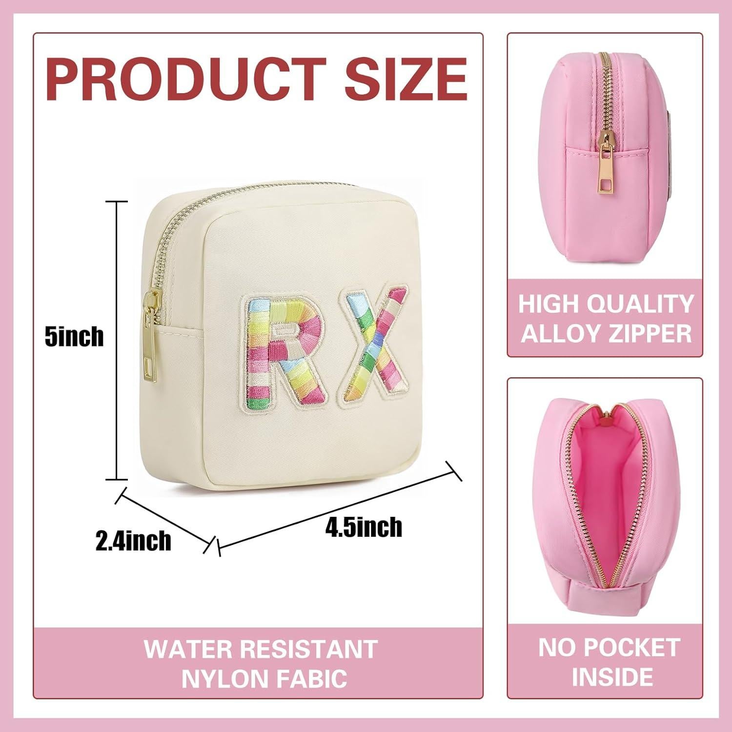 Bolsa Cosmética Uekeboag Nylon RX+MEDS 25.4x12.7cm