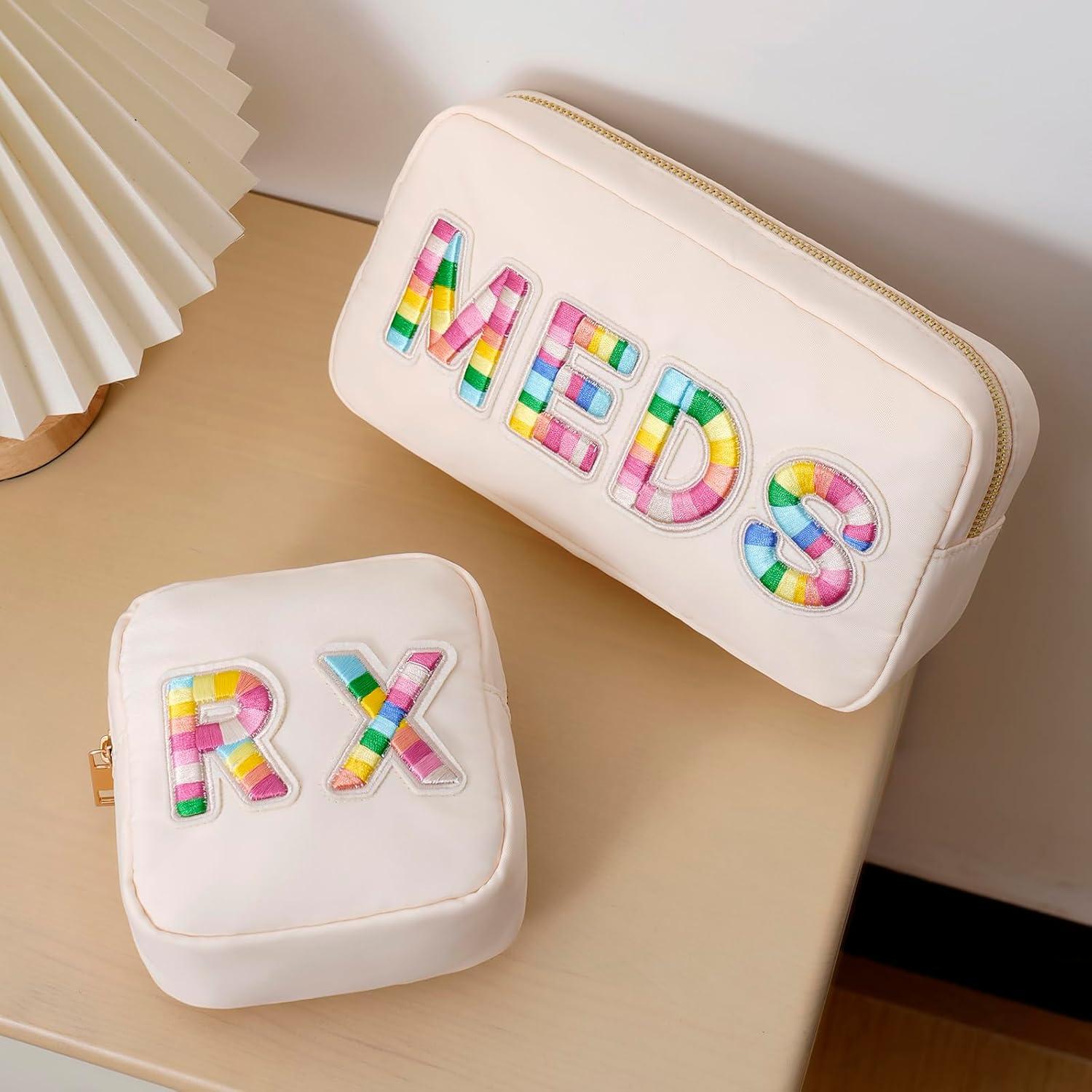 Bolsa Cosmética Uekeboag Nylon RX+MEDS 25.4x12.7cm