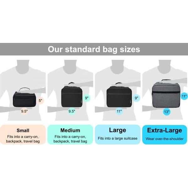 Organizador de Medicamentos StarPlus2 Grande Negro 28x23 cm