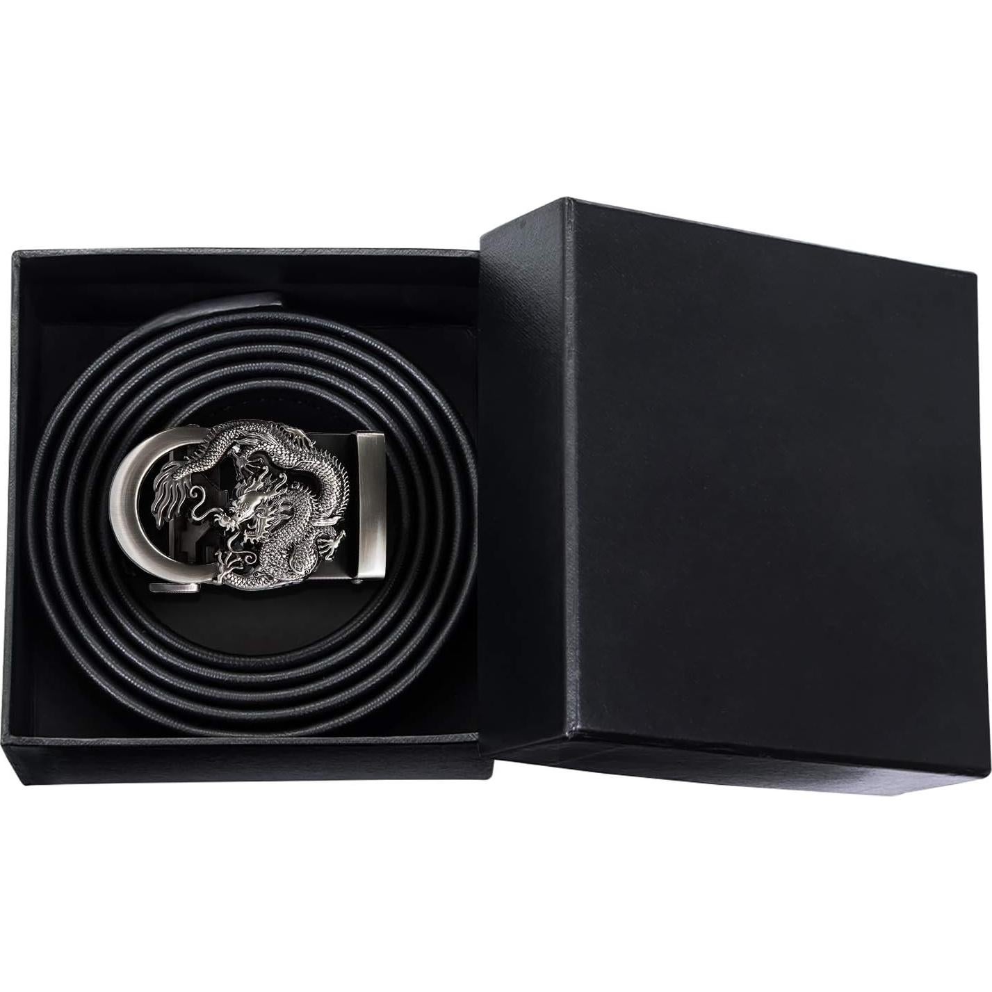 Cinturón de Ratchet Barry.Wang para Hombres Cuero 3,49 cm