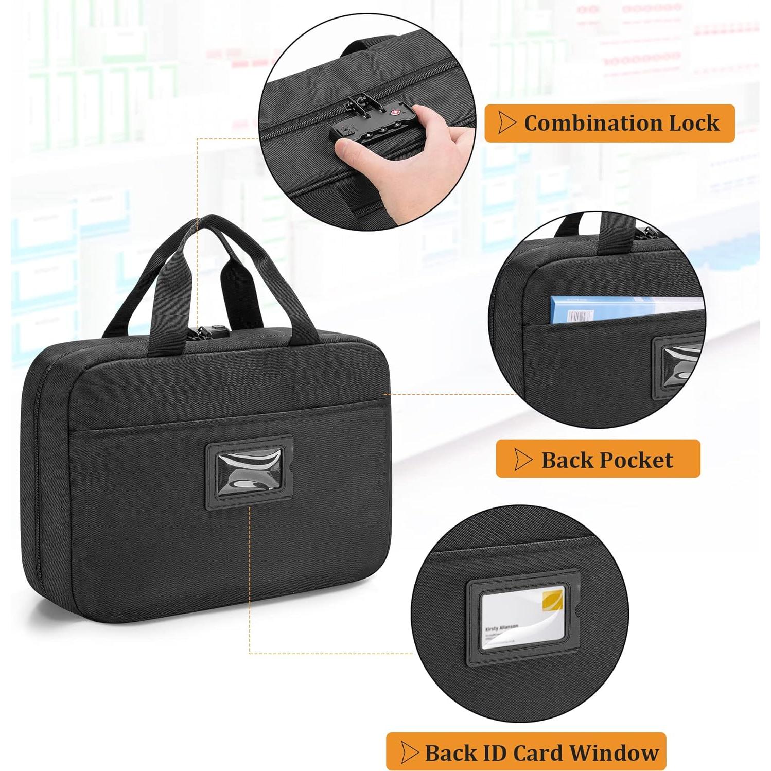 Organizador de Medicamentos Damero con Cerradura 38x26x12 cm